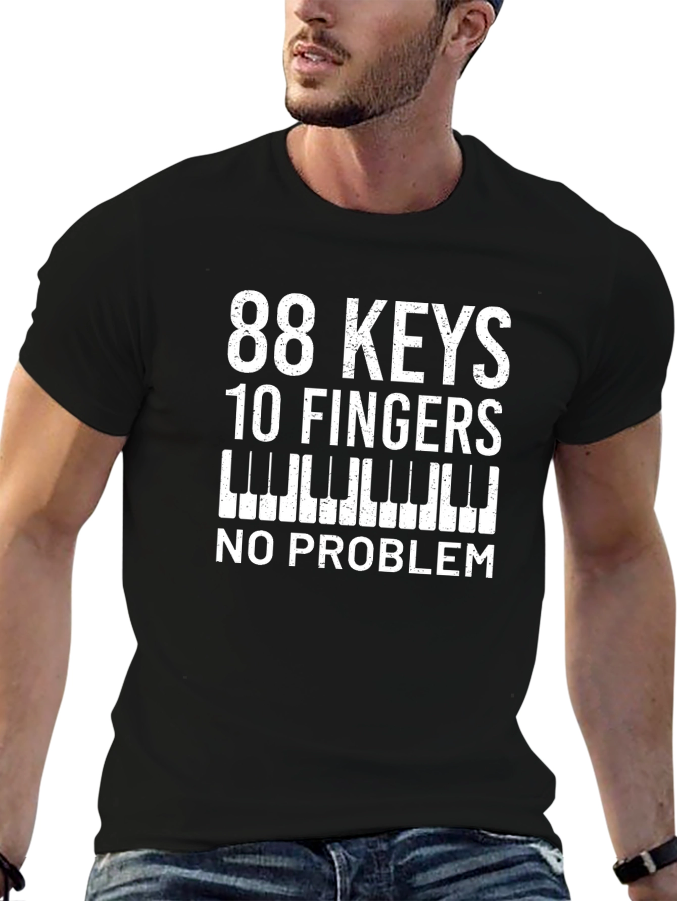 88 Keys 10 Fingers T-Shirt - Musician Tee
