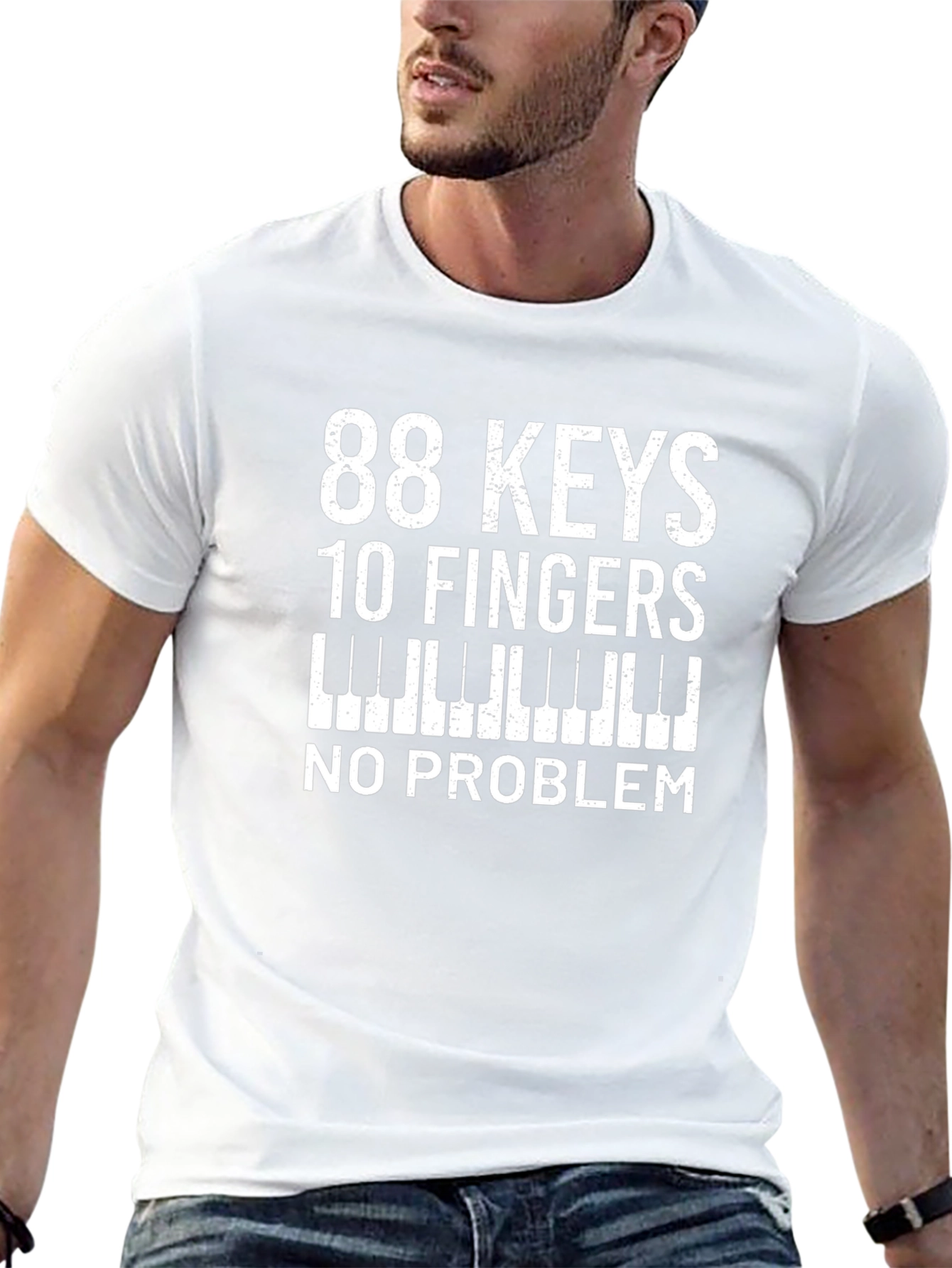88 Keys 10 Fingers T-Shirt - Musician Tee
