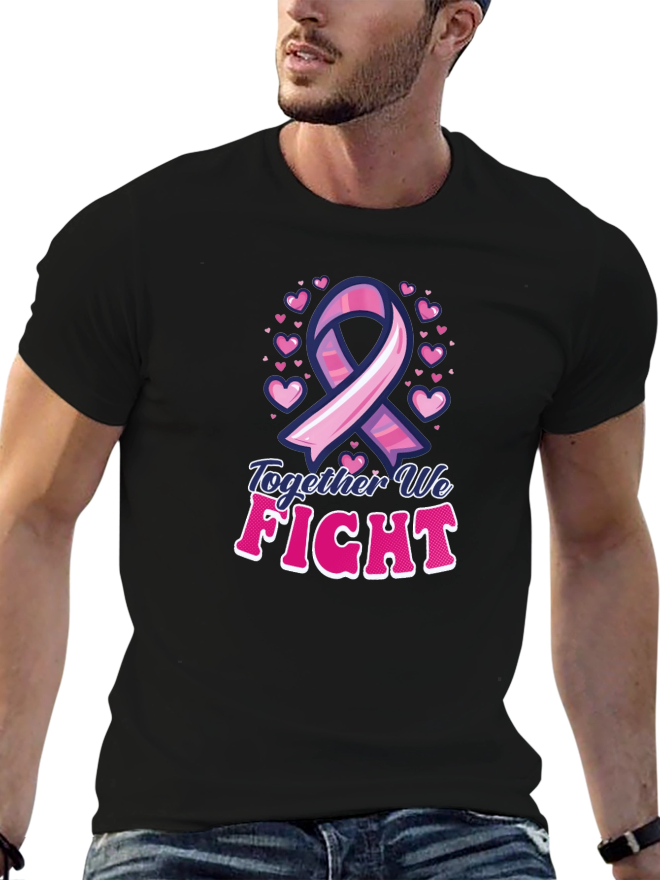 Together We Fight Breast Cancer Awareness T-Shirt