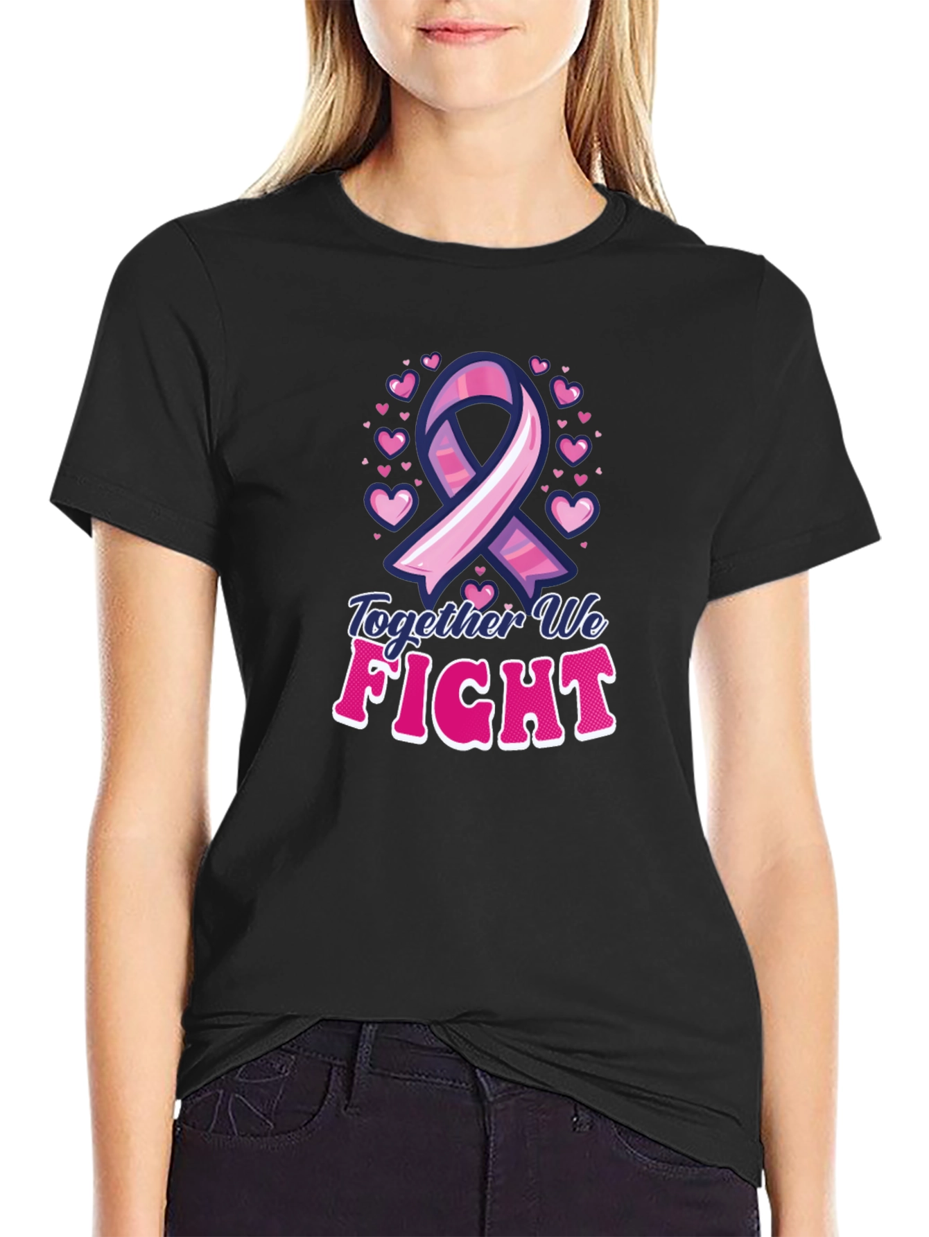 Together We Fight Breast Cancer Awareness T-Shirt