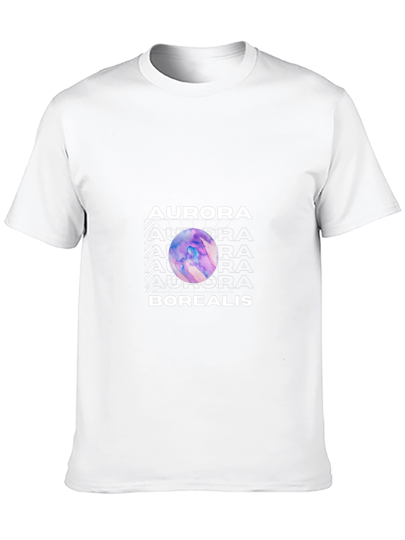Aurora Borealis Graphic Black T-Shirt