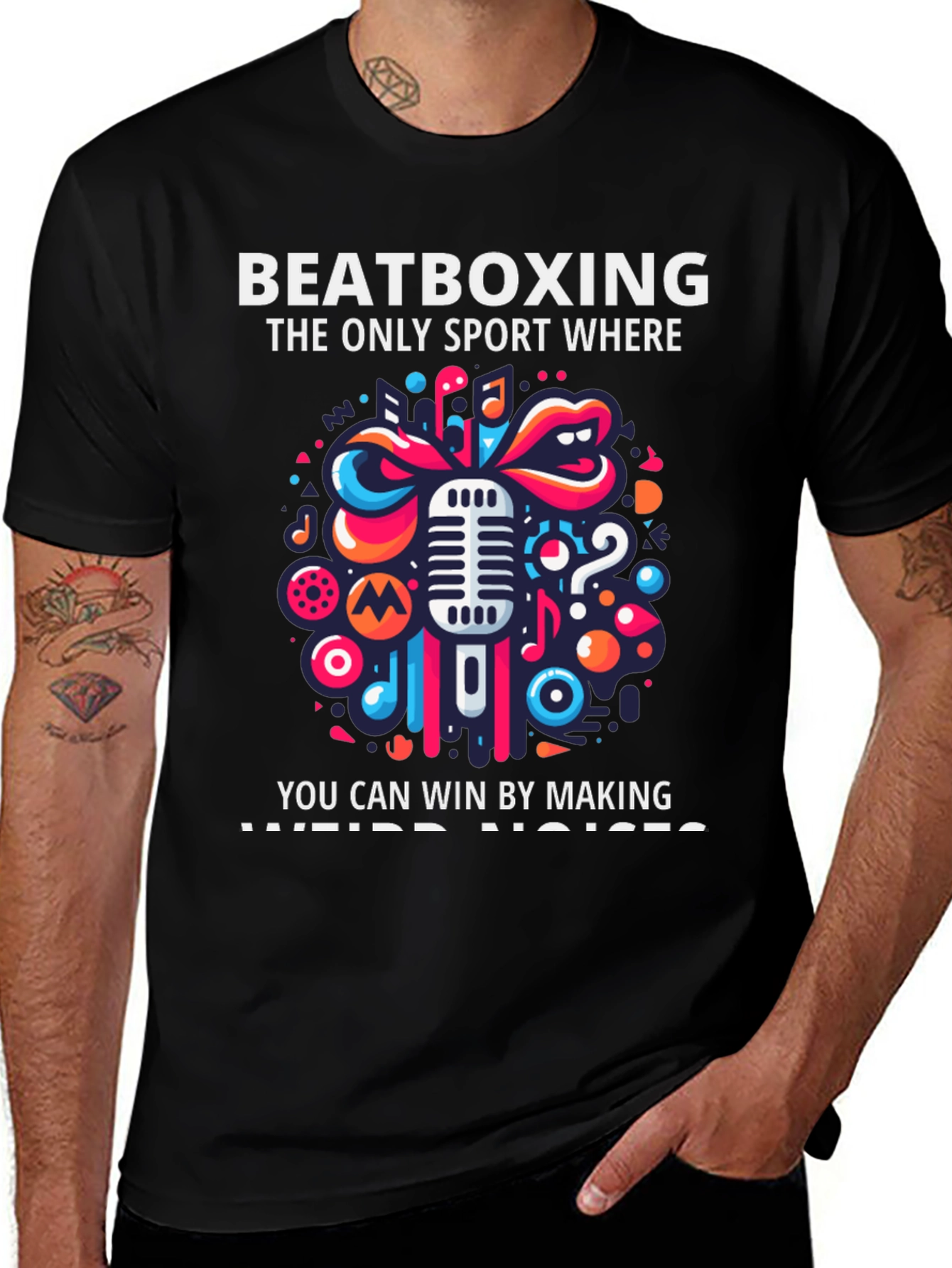 Beatboxing Sport T-Shirt - Making Weird Noises!