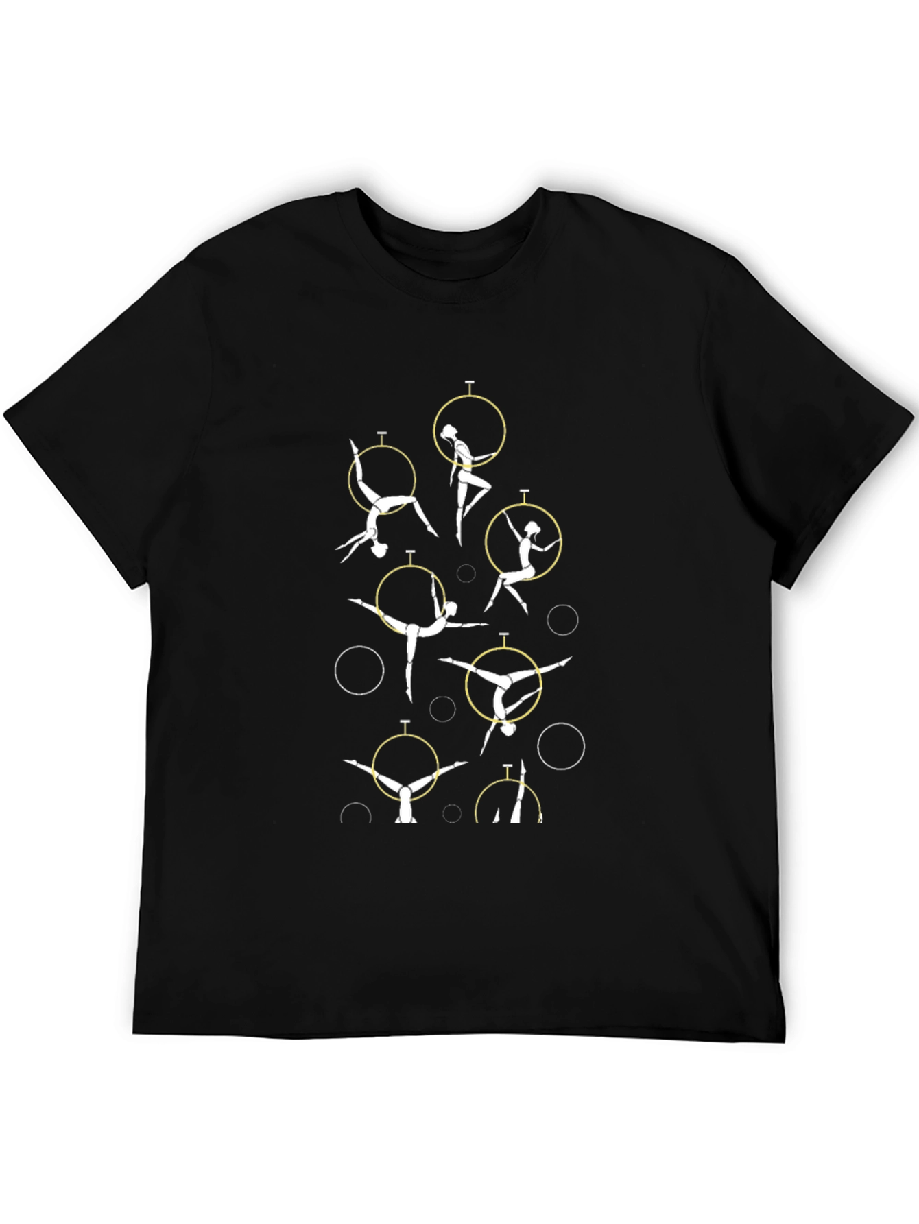 Aerial Acrobatics T-Shirt - Black Cotton Graphic Tee