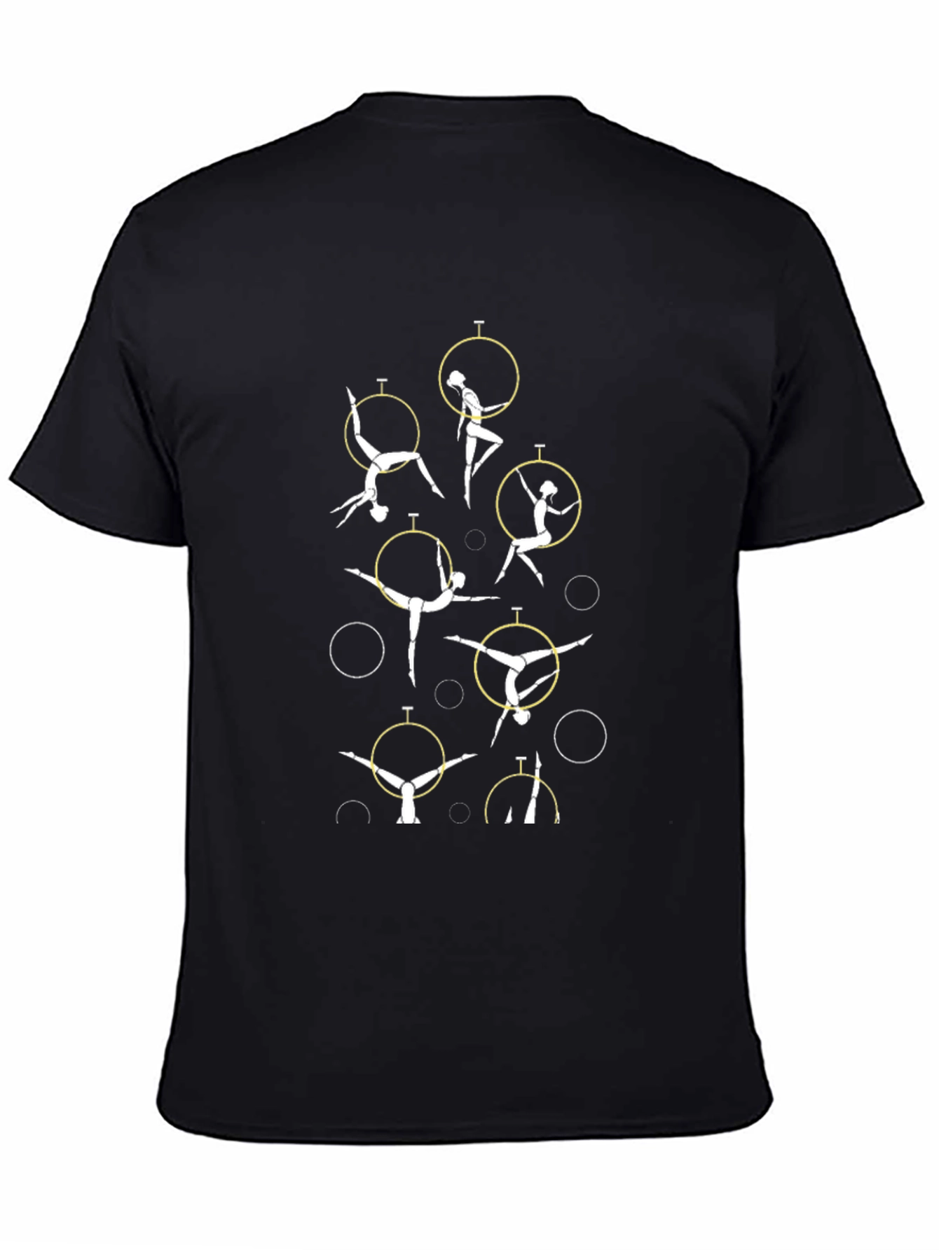 Aerial Acrobatics T-Shirt - Black Cotton Graphic Tee