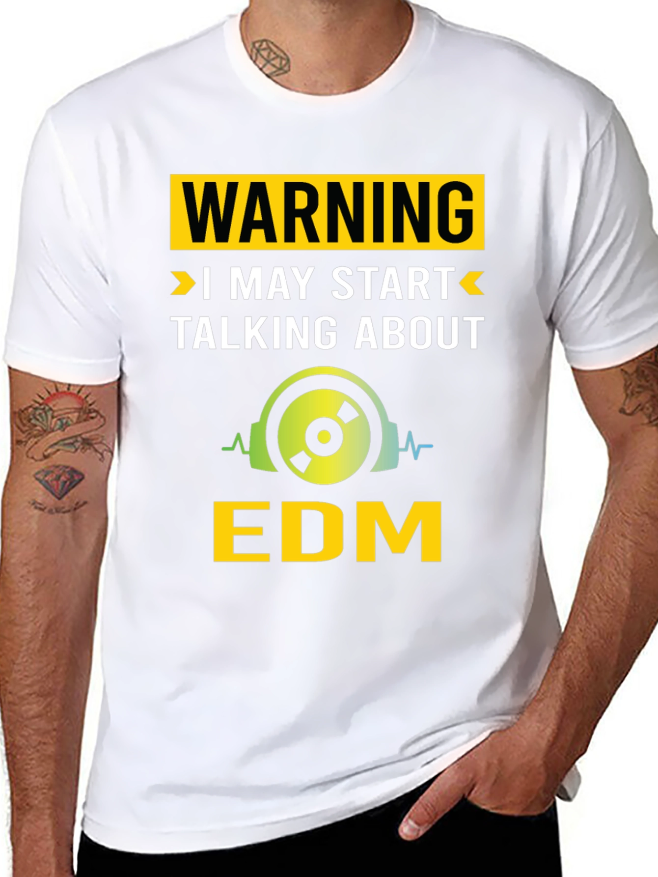 Warning May Start Talking About EDM T-Shirt