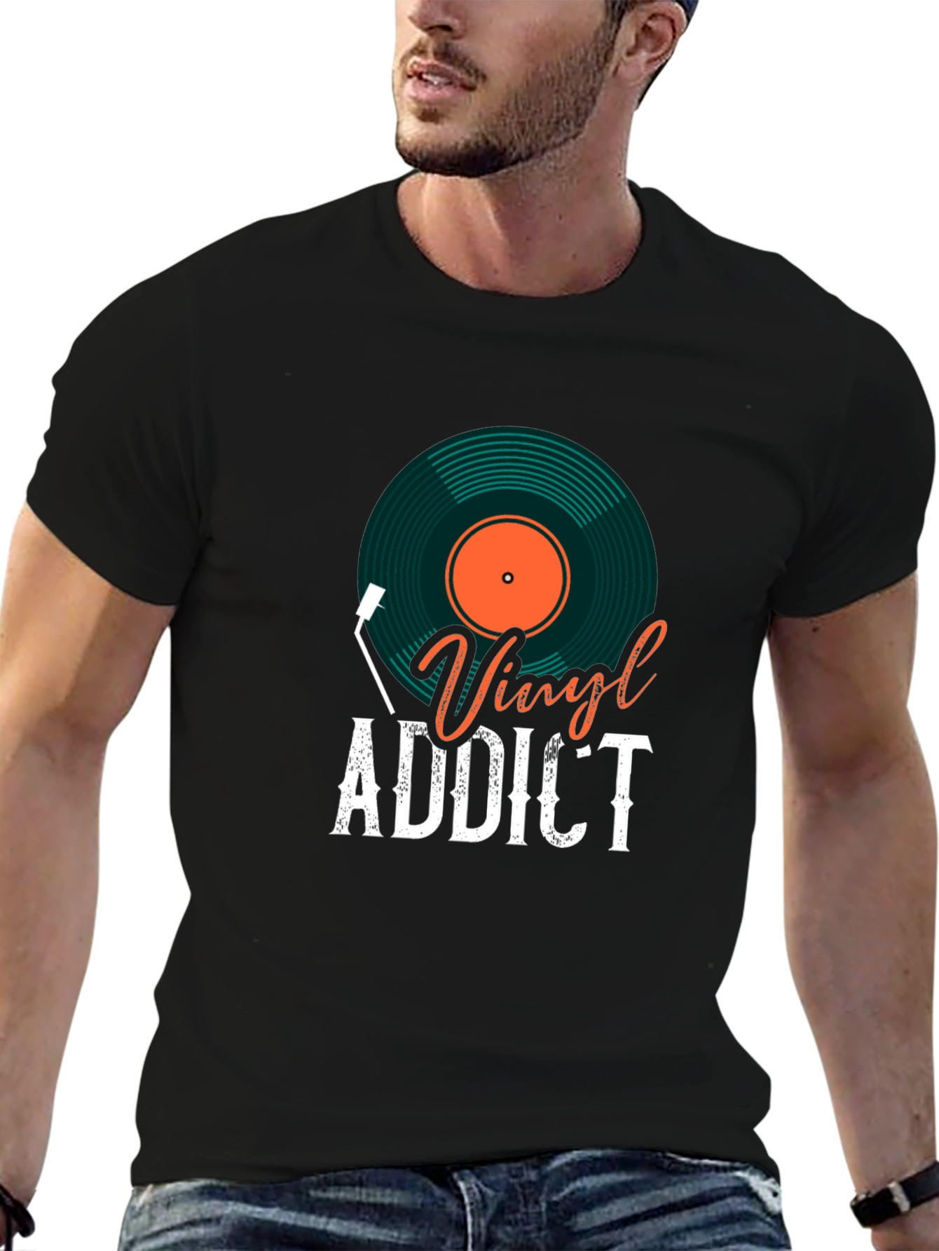 Vinyl Addict Graphic Tee