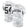 KC.Chiefs #54 Leo Chenal Player Salute to Service Hoodies & T-Shirts Football Jerseys