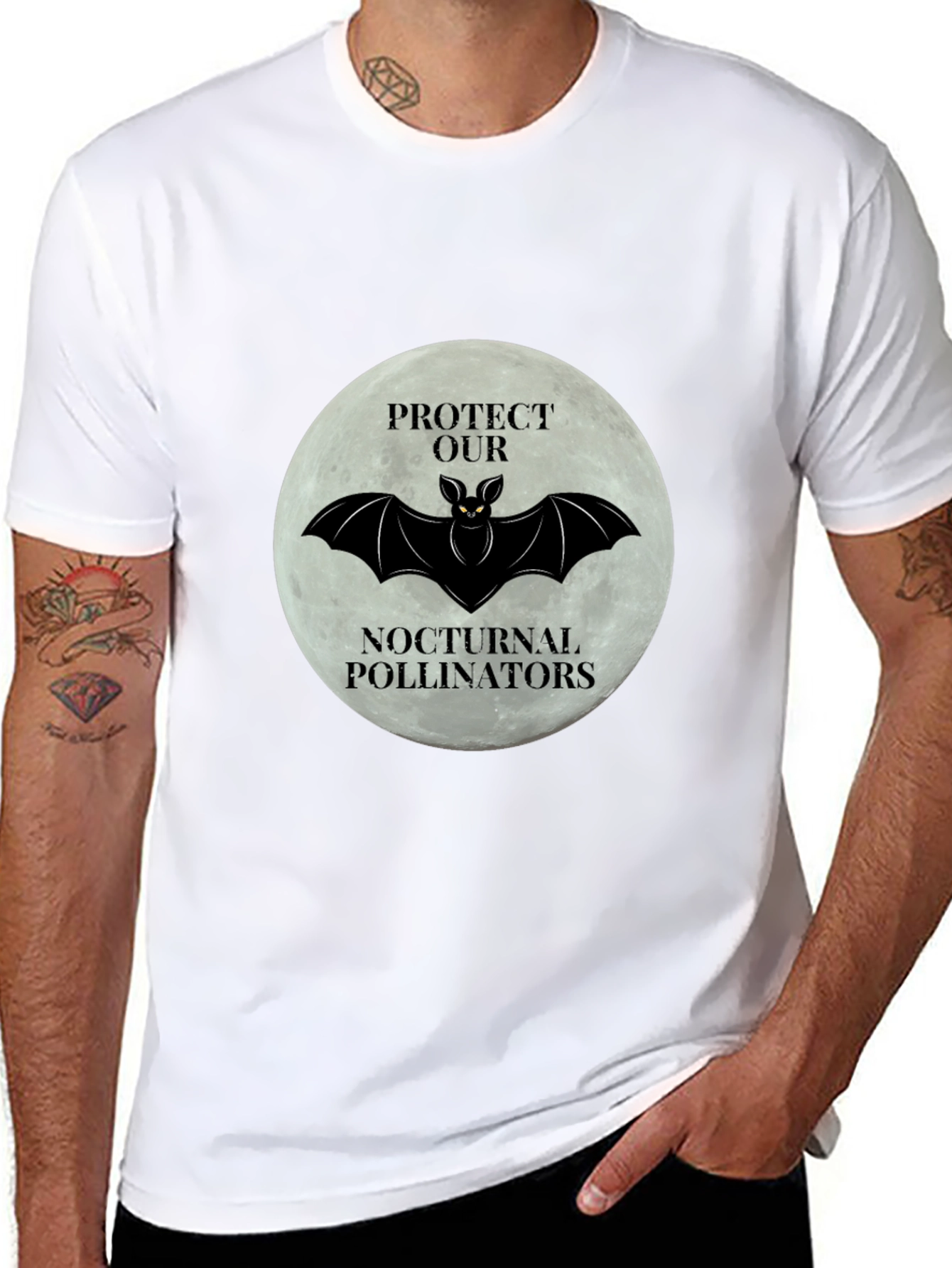 Bat Nocturnal Pollinators T-Shirt
