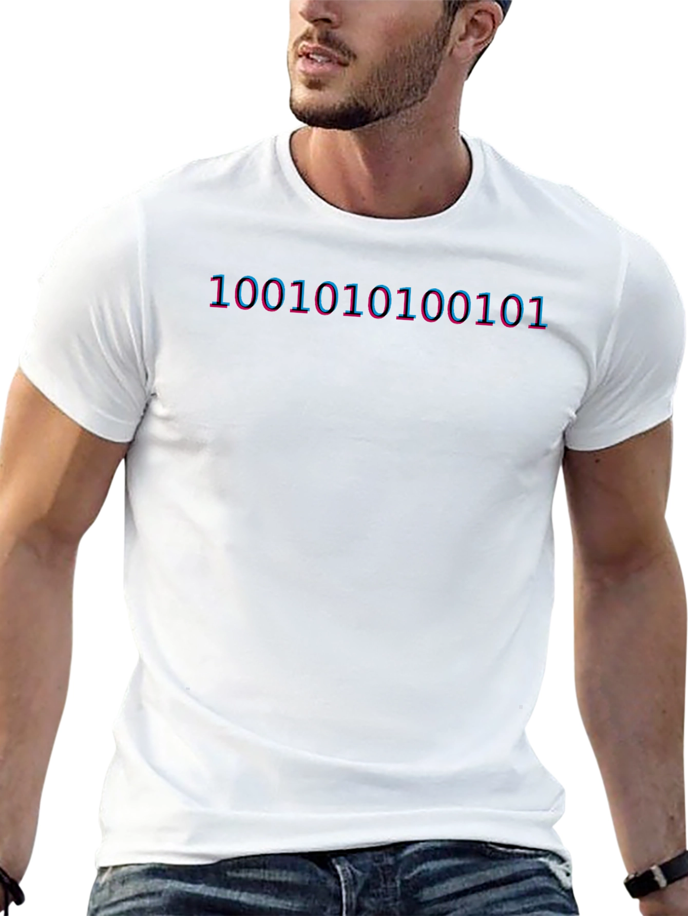 Binary Code Graphic Tee - Programmer Shirt