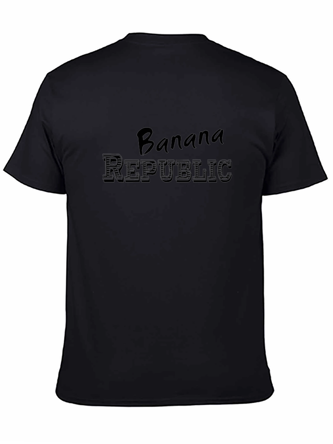 Banana Republic Mens Black Graphic T-Shirt