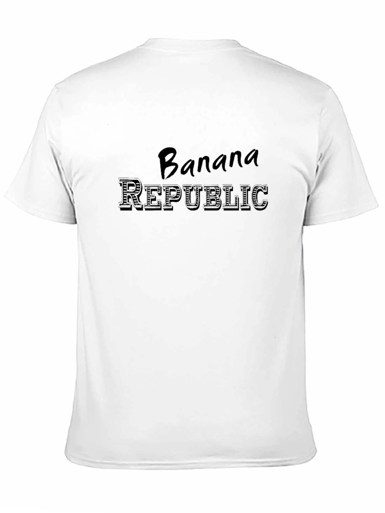 Banana Republic Mens Black Graphic T-Shirt