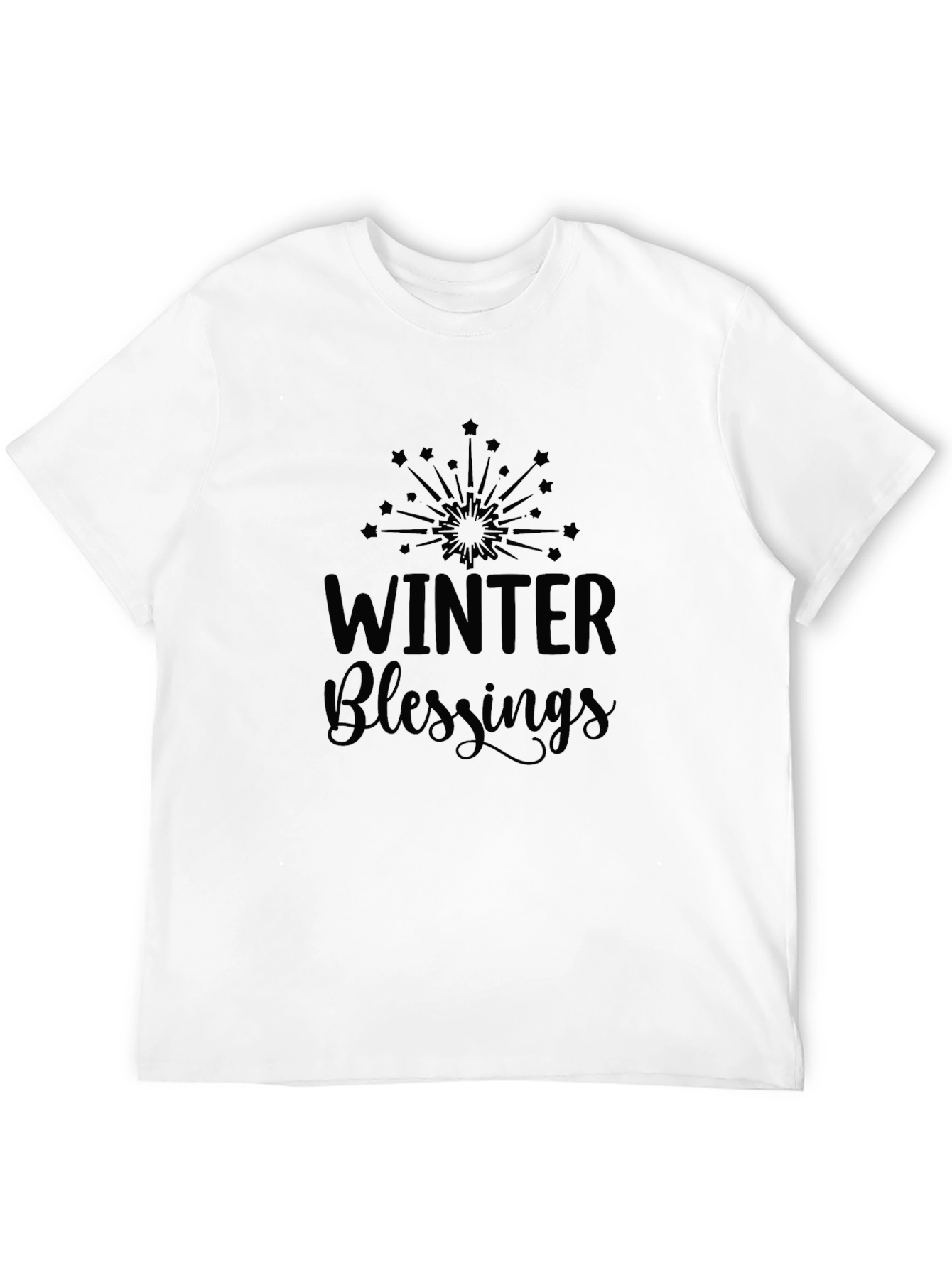 Winter Blessings Graphic Tee - Black Unisex T-Shirt