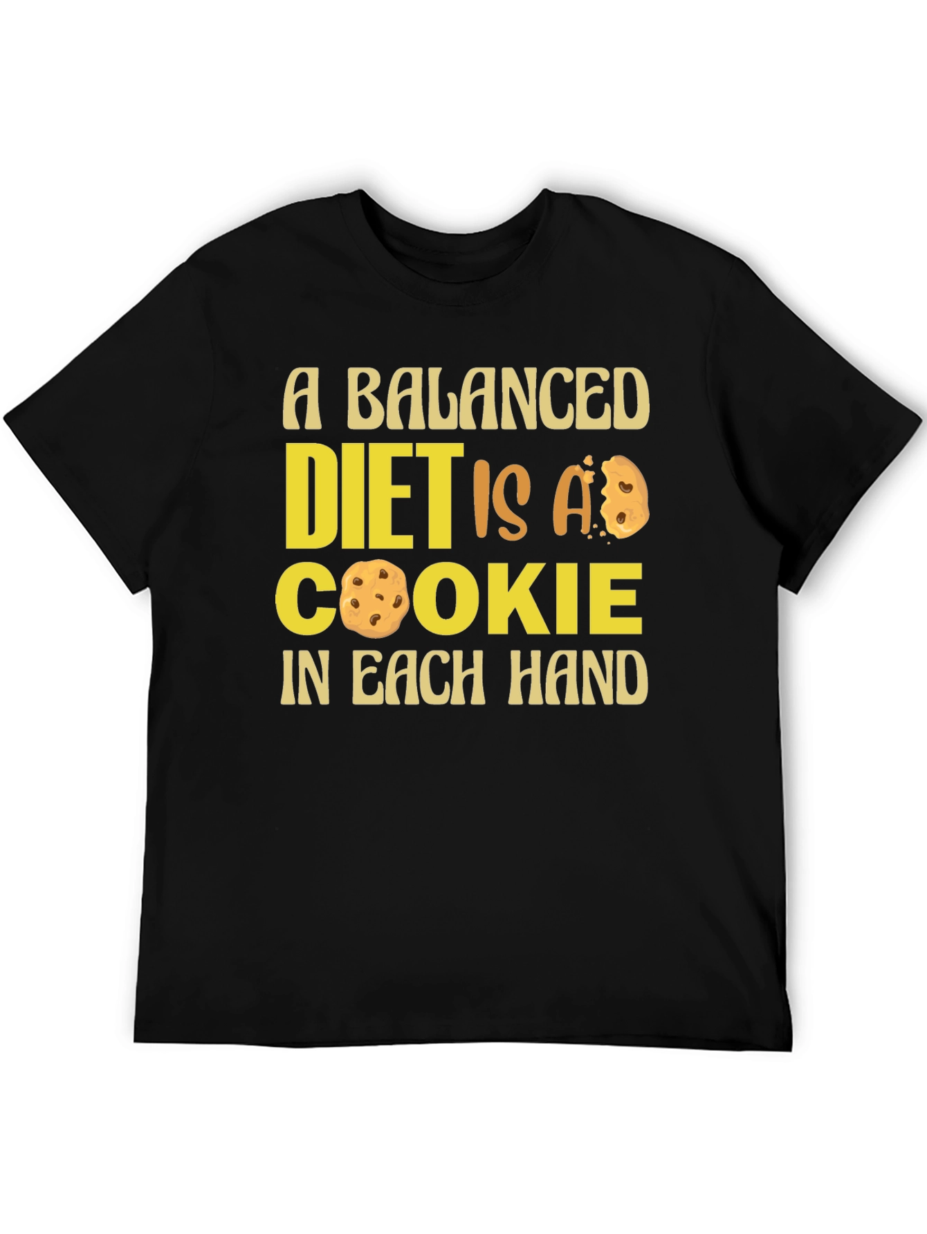 Balanced Diet Cookie T-Shirt - Funny Foodie Tee