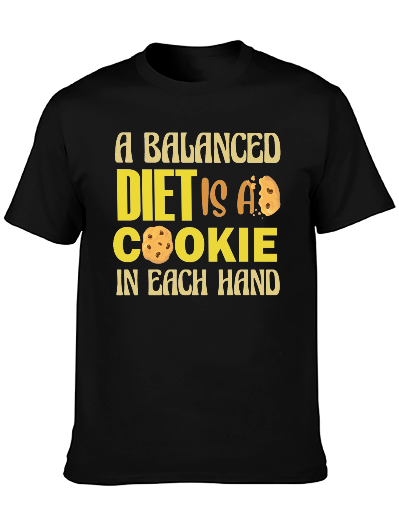 Balanced Diet Cookie T-Shirt - Funny Foodie Tee