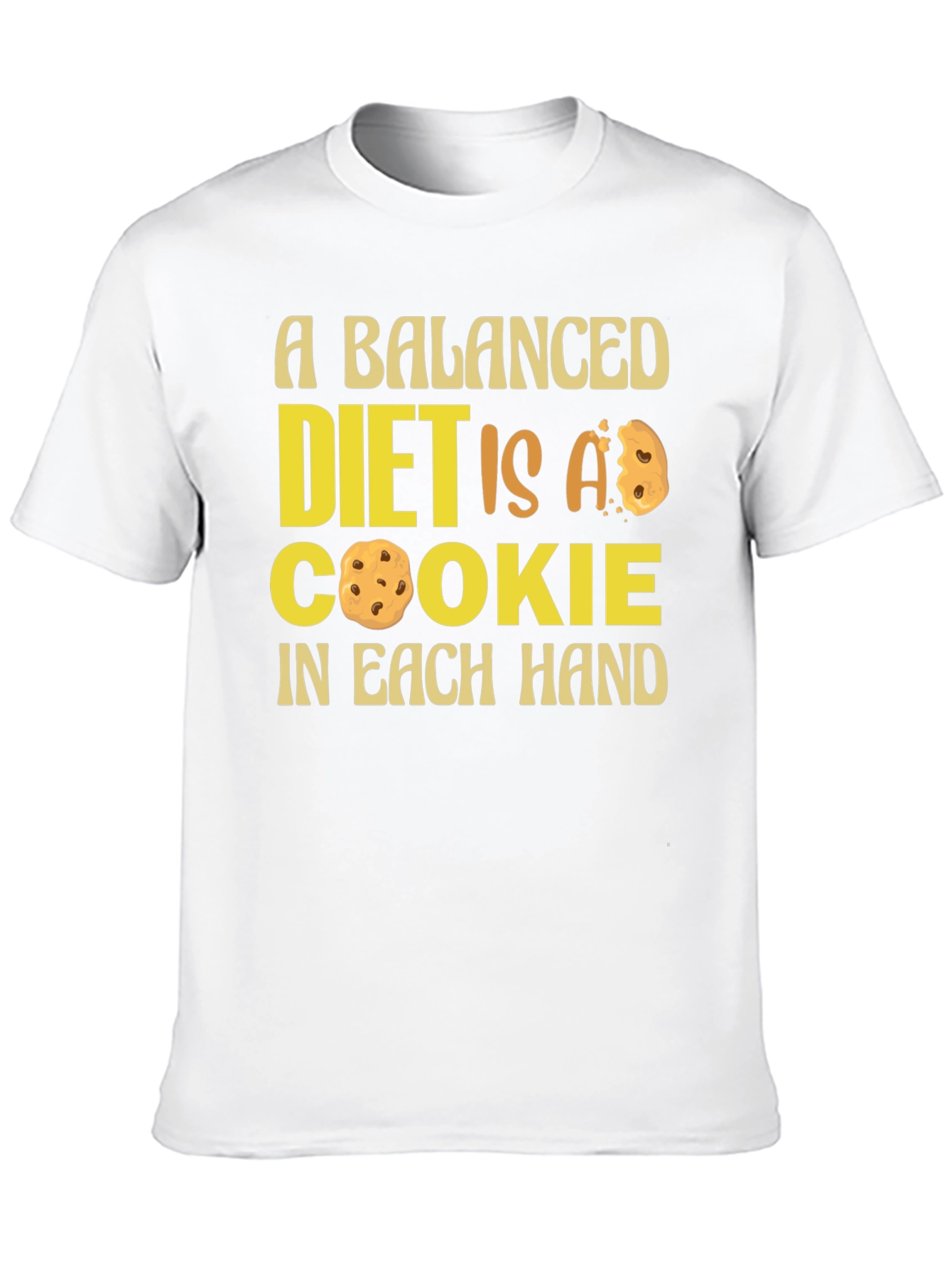 Balanced Diet Cookie T-Shirt - Funny Foodie Tee
