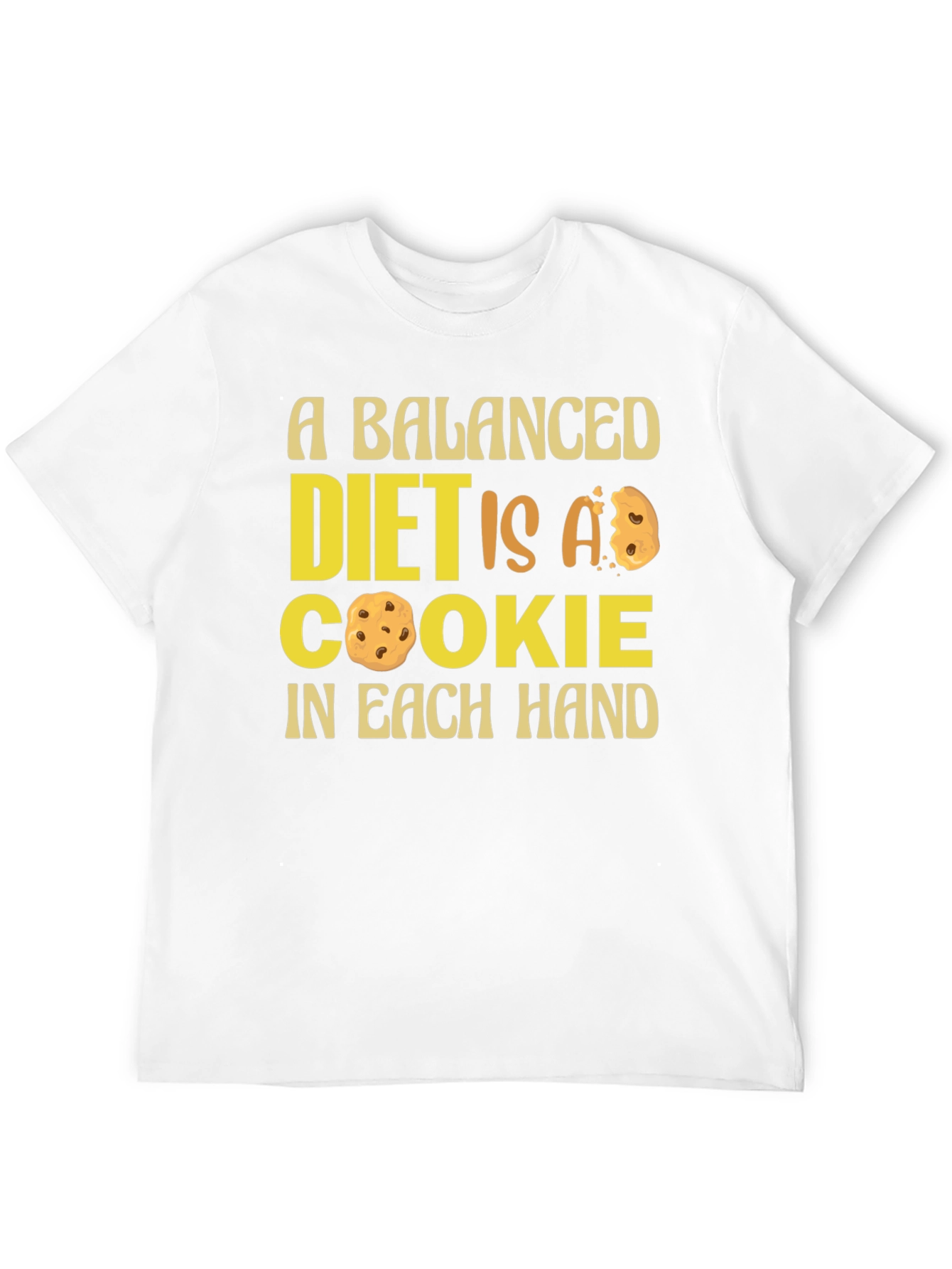 Balanced Diet Cookie T-Shirt - Funny Foodie Tee