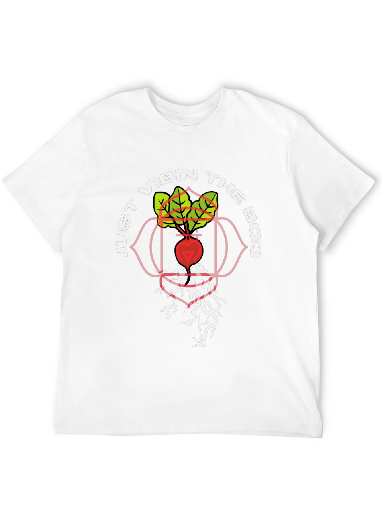 Vibin the Bod T-Shirt - Root Chakra Design