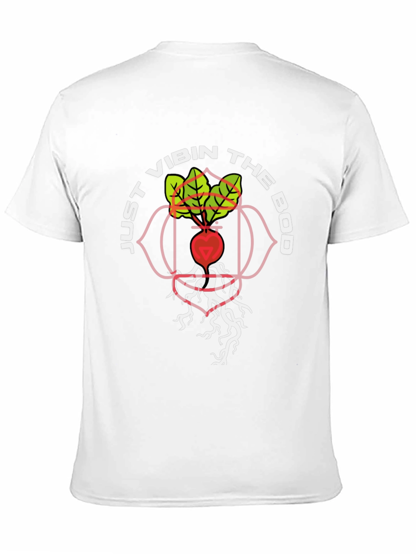 Vibin the Bod T-Shirt - Root Chakra Design
