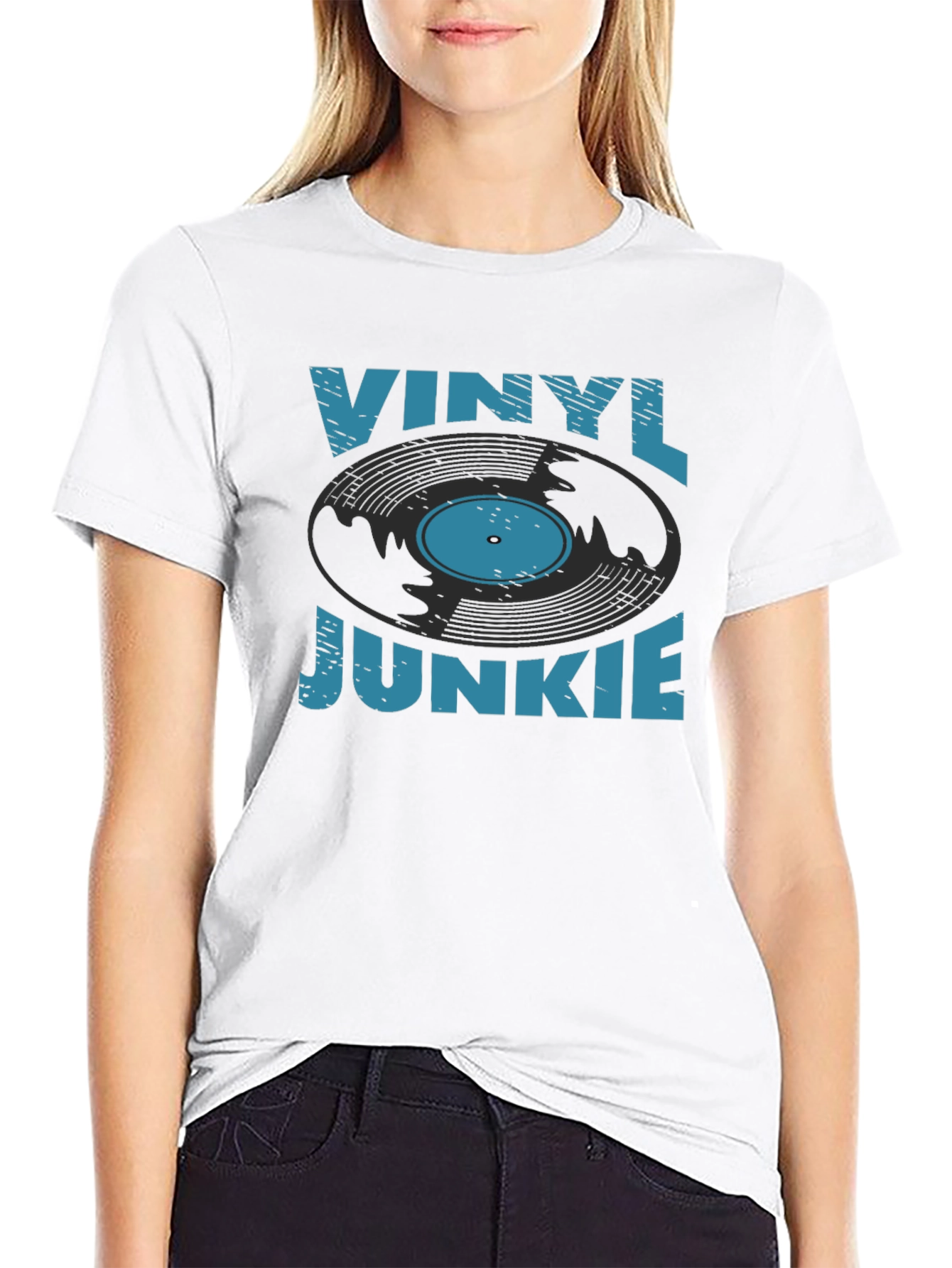 Vinyl Junkie T-Shirt - Music Lover Tee