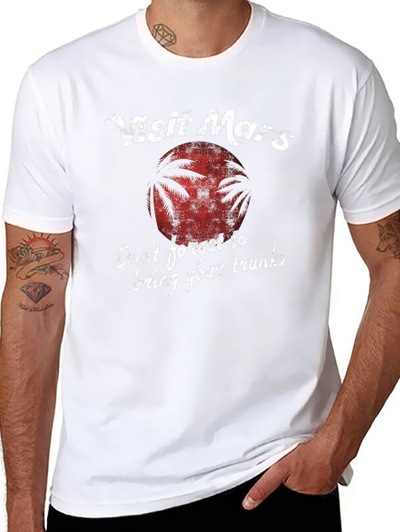 Visit Mars Graphic T-Shirt - Bring Your Trunks!