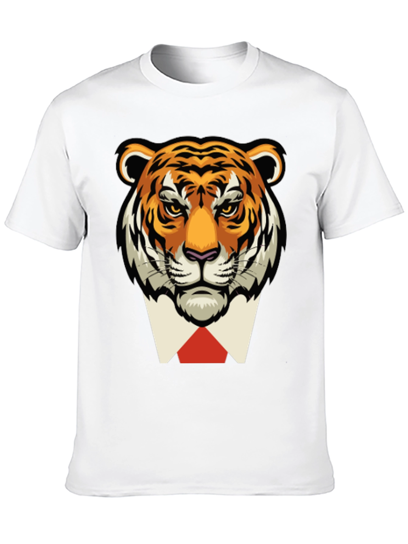Tiger Head Black T-Shirt -  Classy Animal Tee