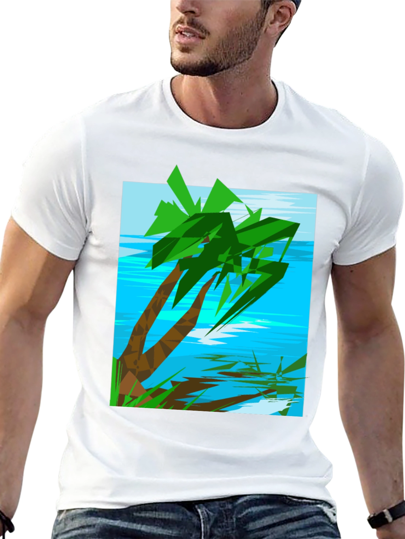 Tropical Palm Tree Graphic Tee