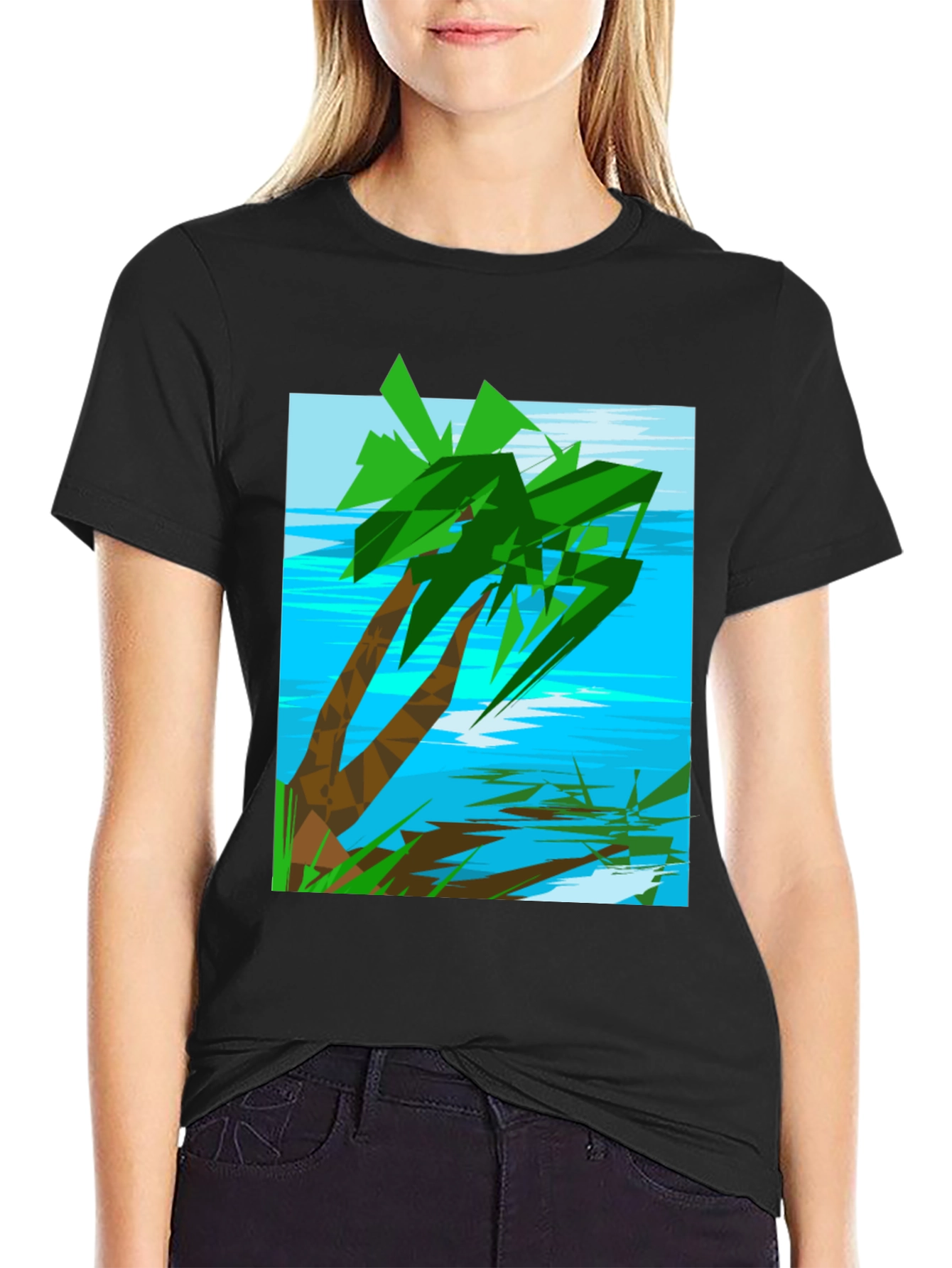 Tropical Palm Tree Graphic Tee