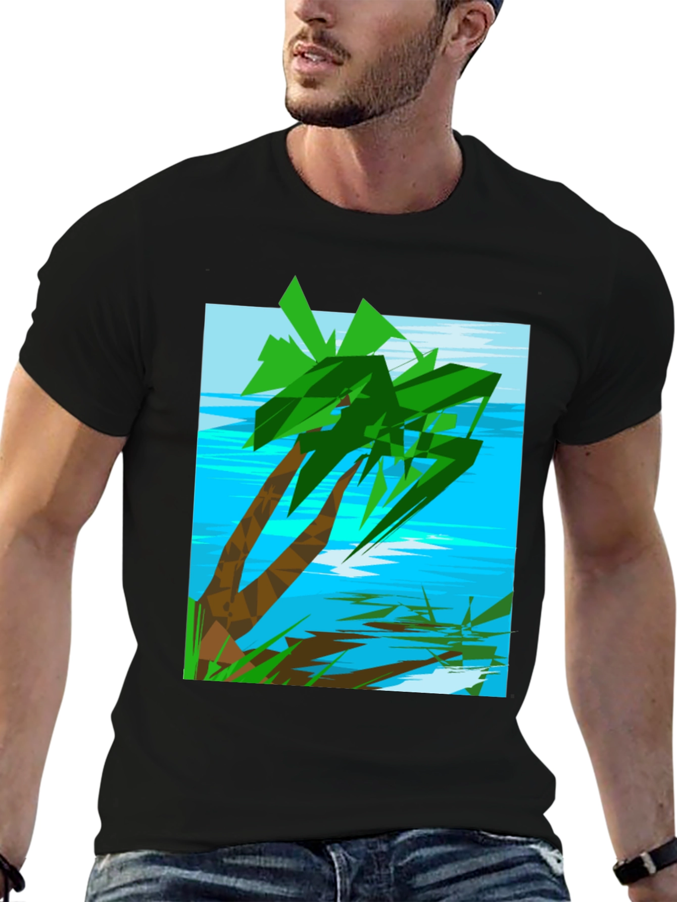 Tropical Palm Tree Graphic Tee