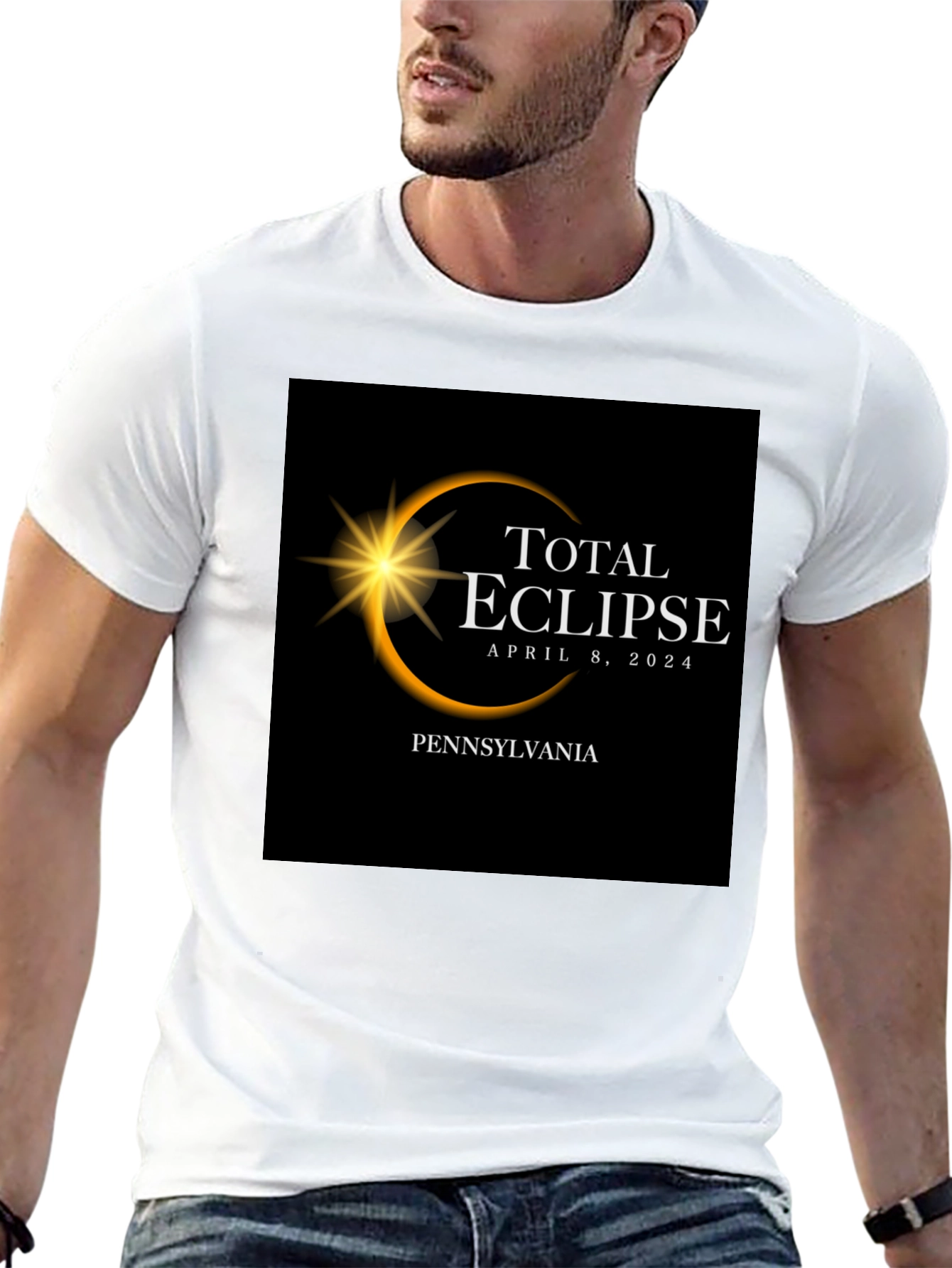 Total Eclipse April 8 2024 Pennsylvania T-Shirt