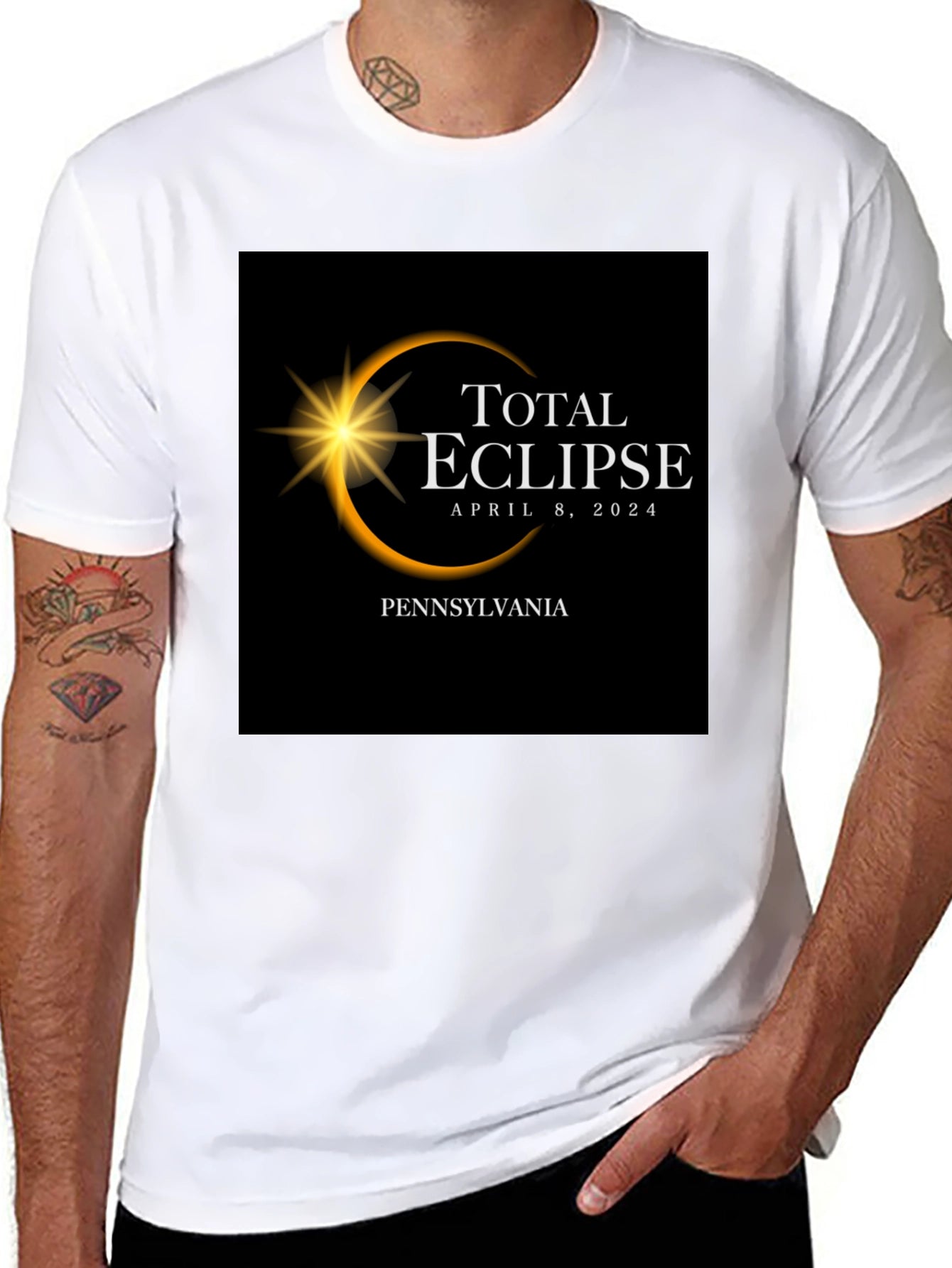 Total Eclipse April 8 2024 Pennsylvania T-Shirt