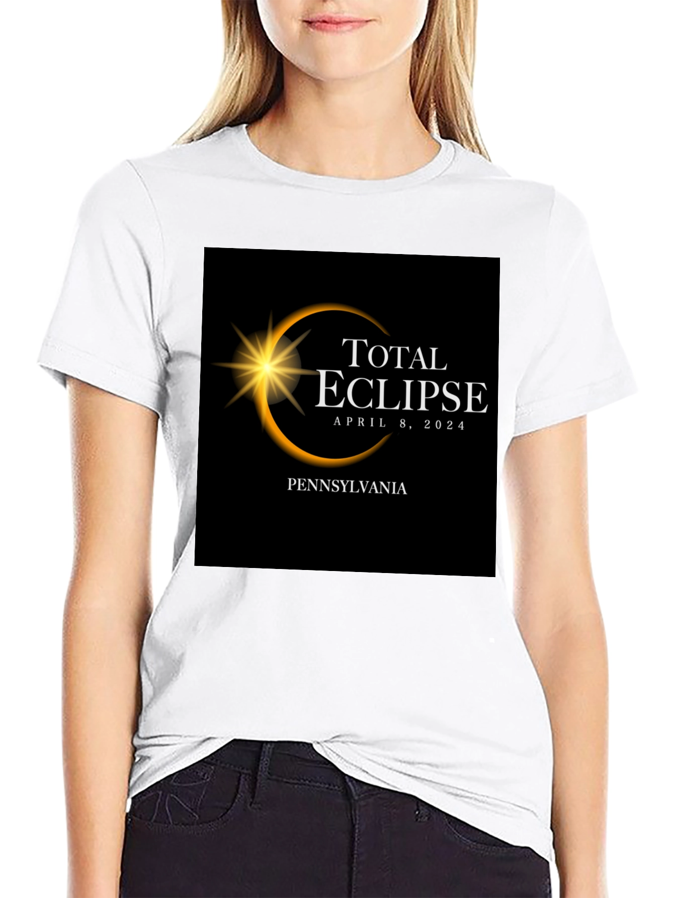 Total Eclipse April 8 2024 Pennsylvania T-Shirt