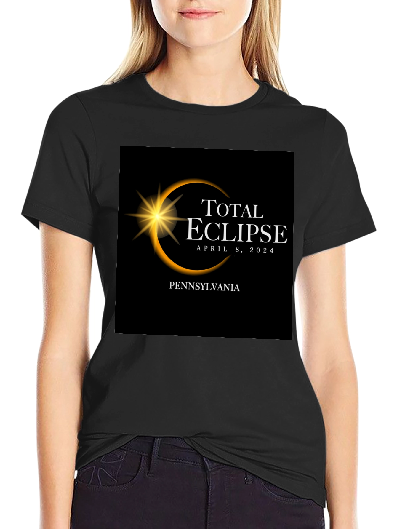 Total Eclipse April 8 2024 Pennsylvania T-Shirt