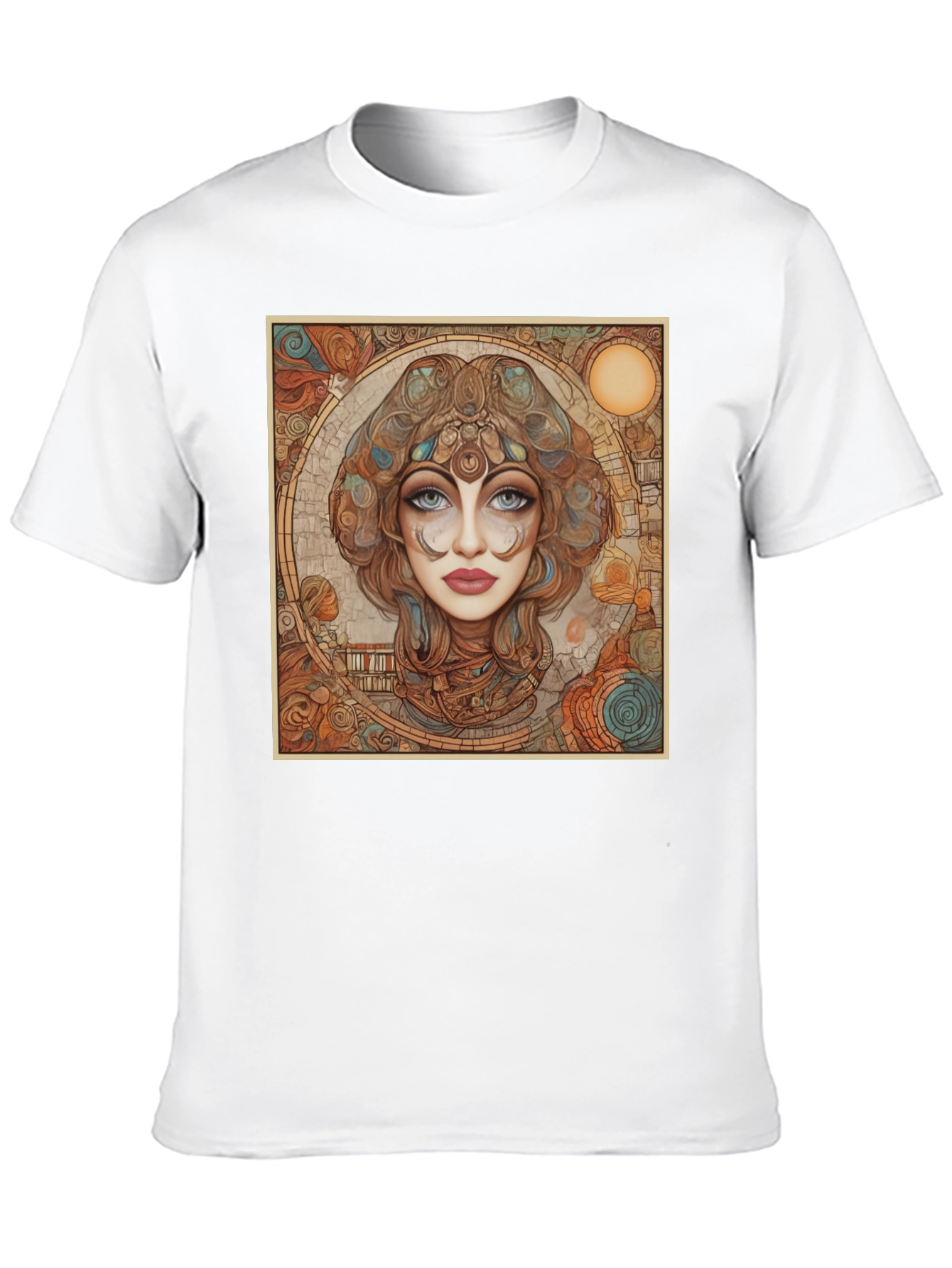 Art Nouveau Woman Portrait Graphic Tee