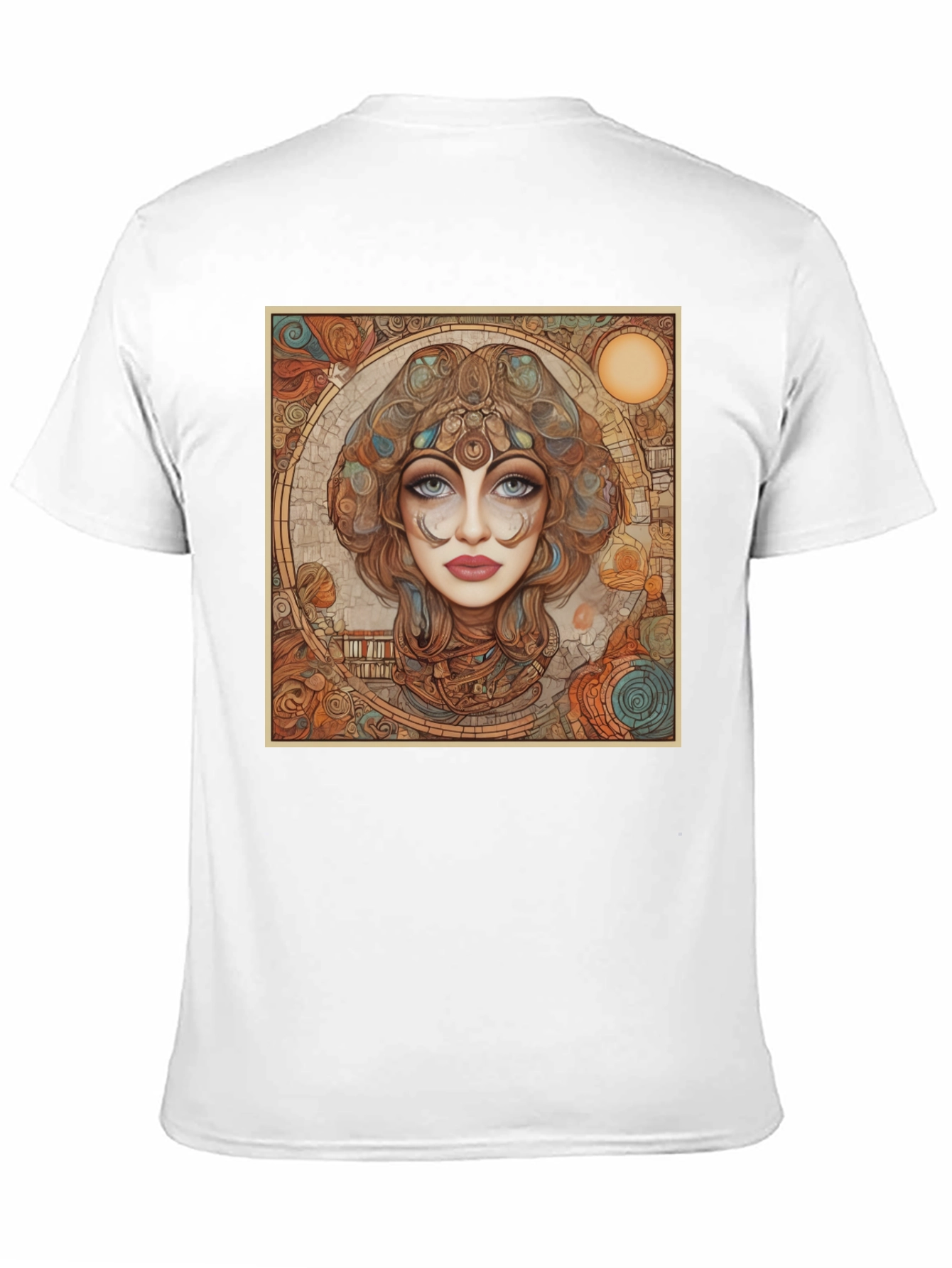 Art Nouveau Woman Portrait Graphic Tee
