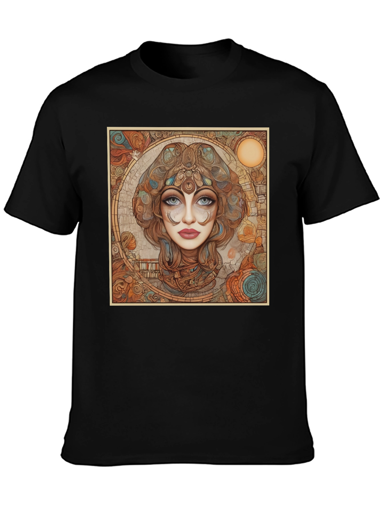 Art Nouveau Woman Portrait Graphic Tee