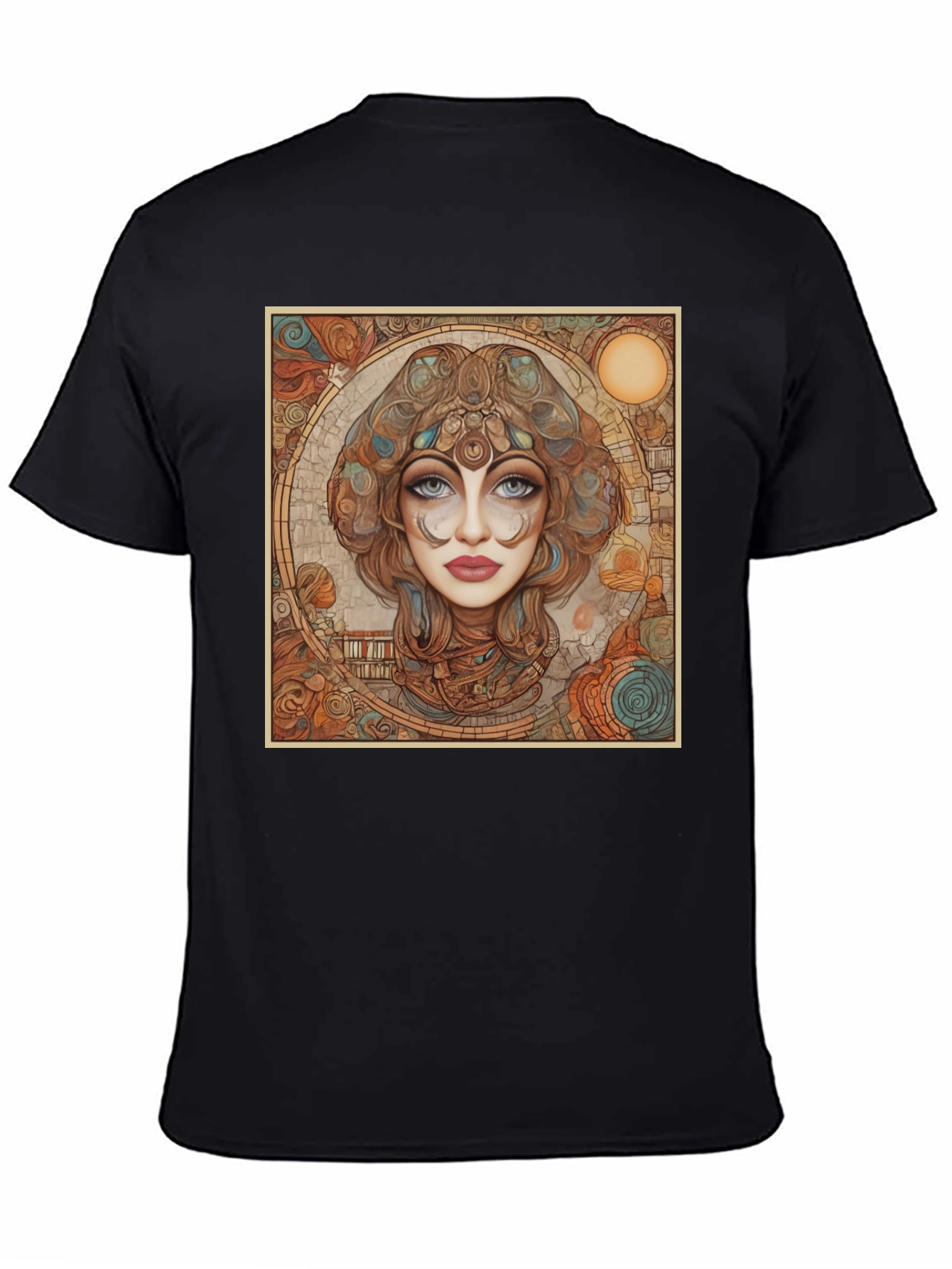 Art Nouveau Woman Portrait Graphic Tee