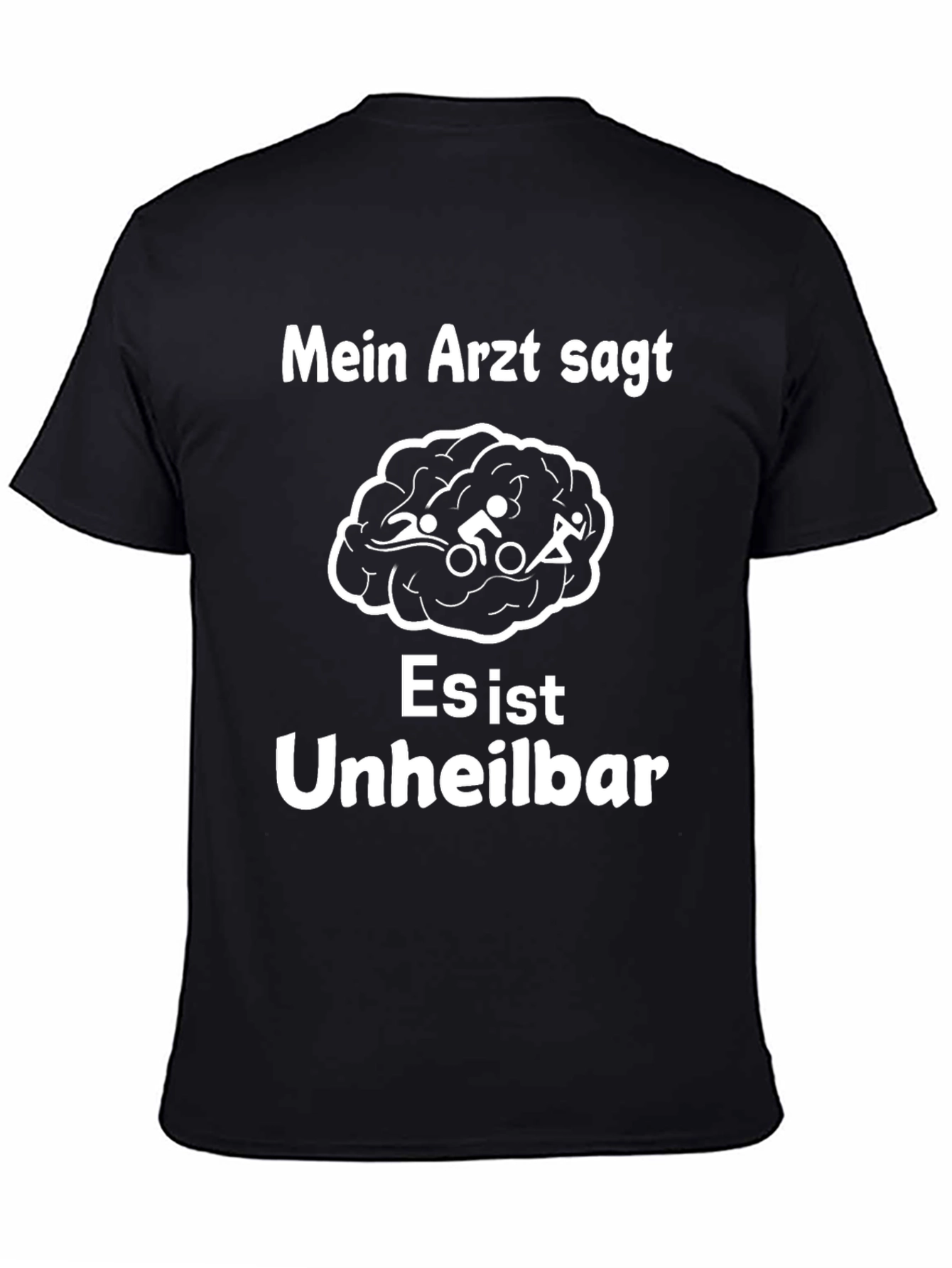 Triathlon Brain Humor T-Shirt
