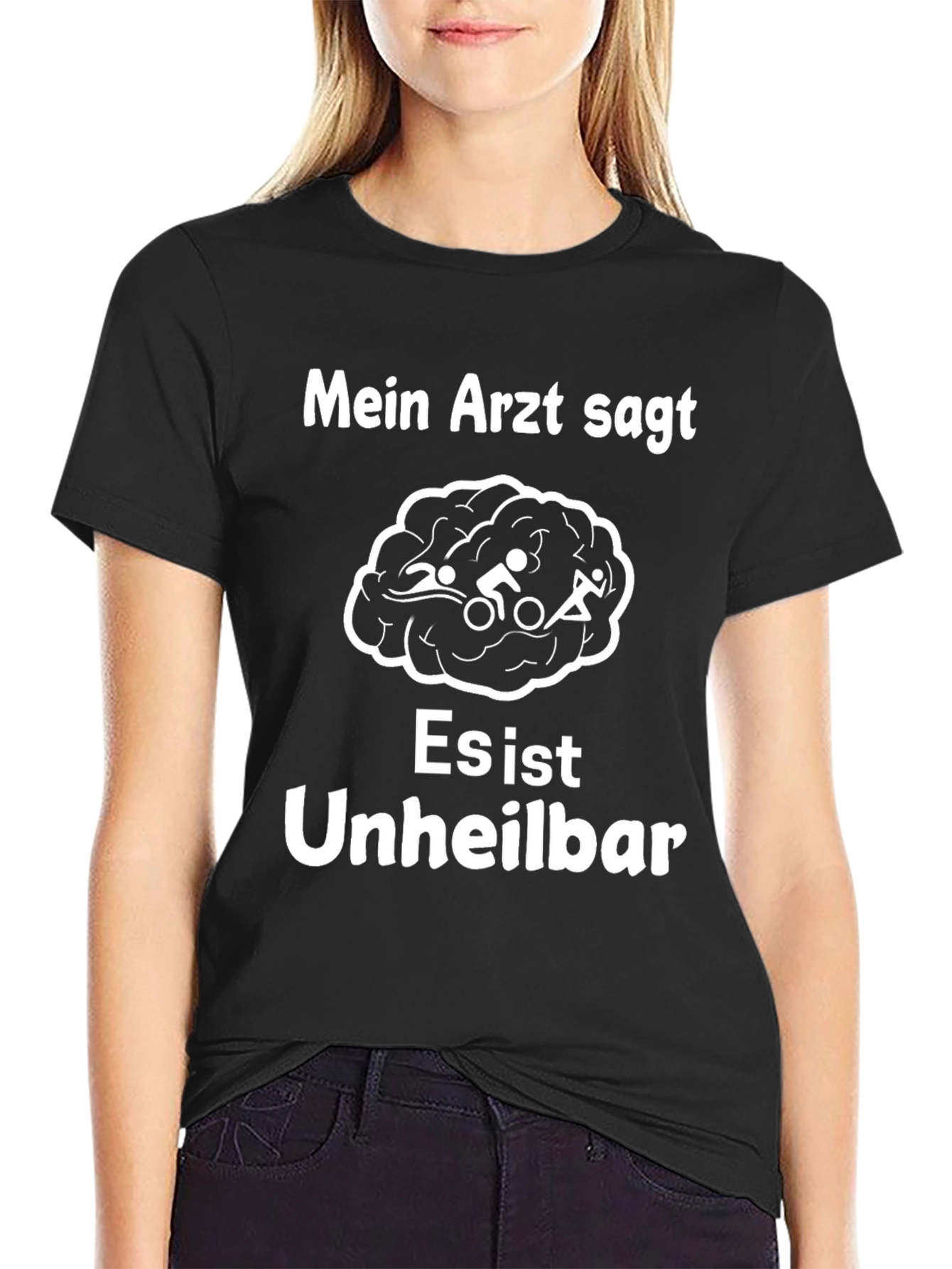 Triathlon Brain Humor T-Shirt