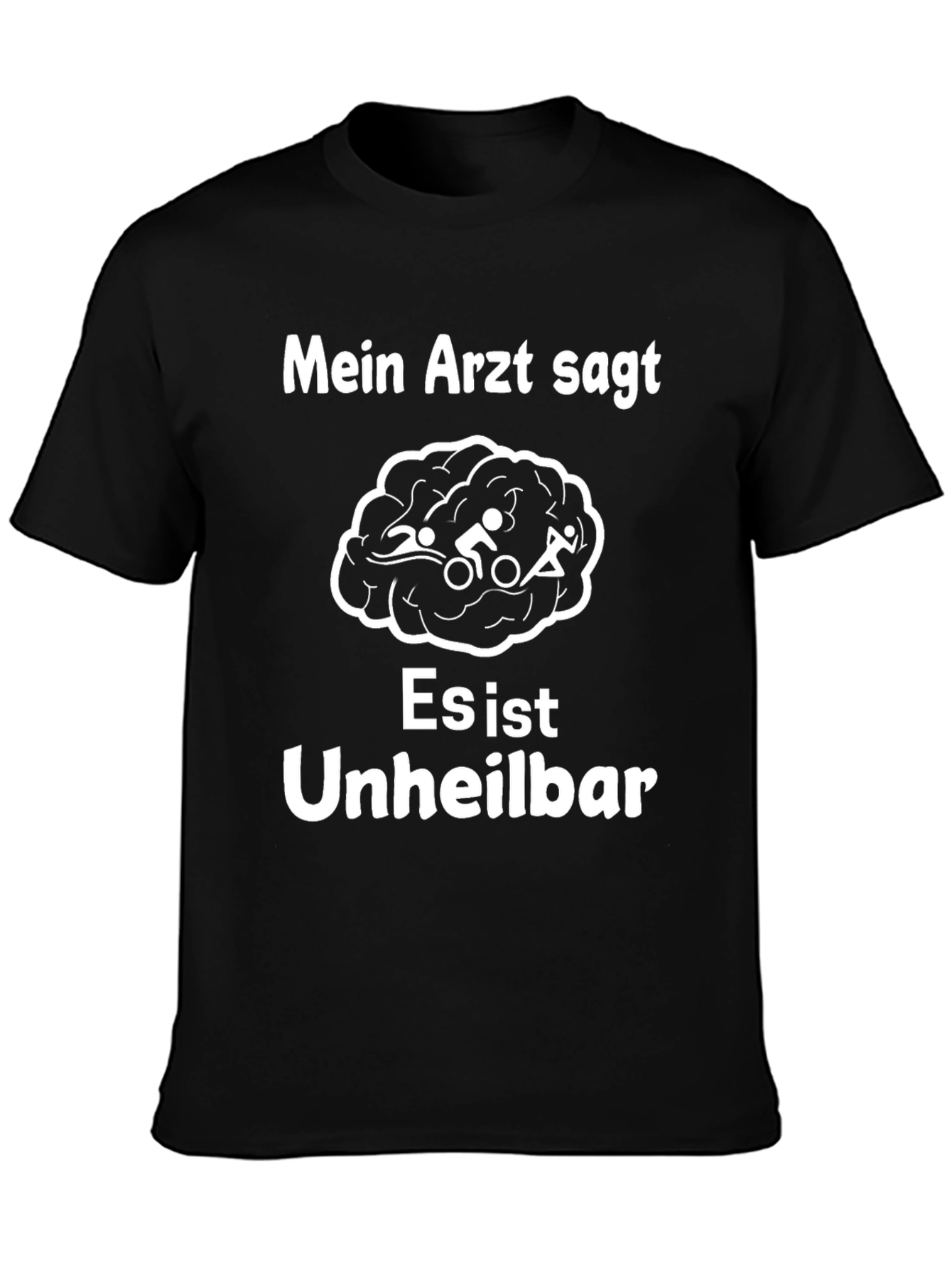 Triathlon Brain Humor T-Shirt