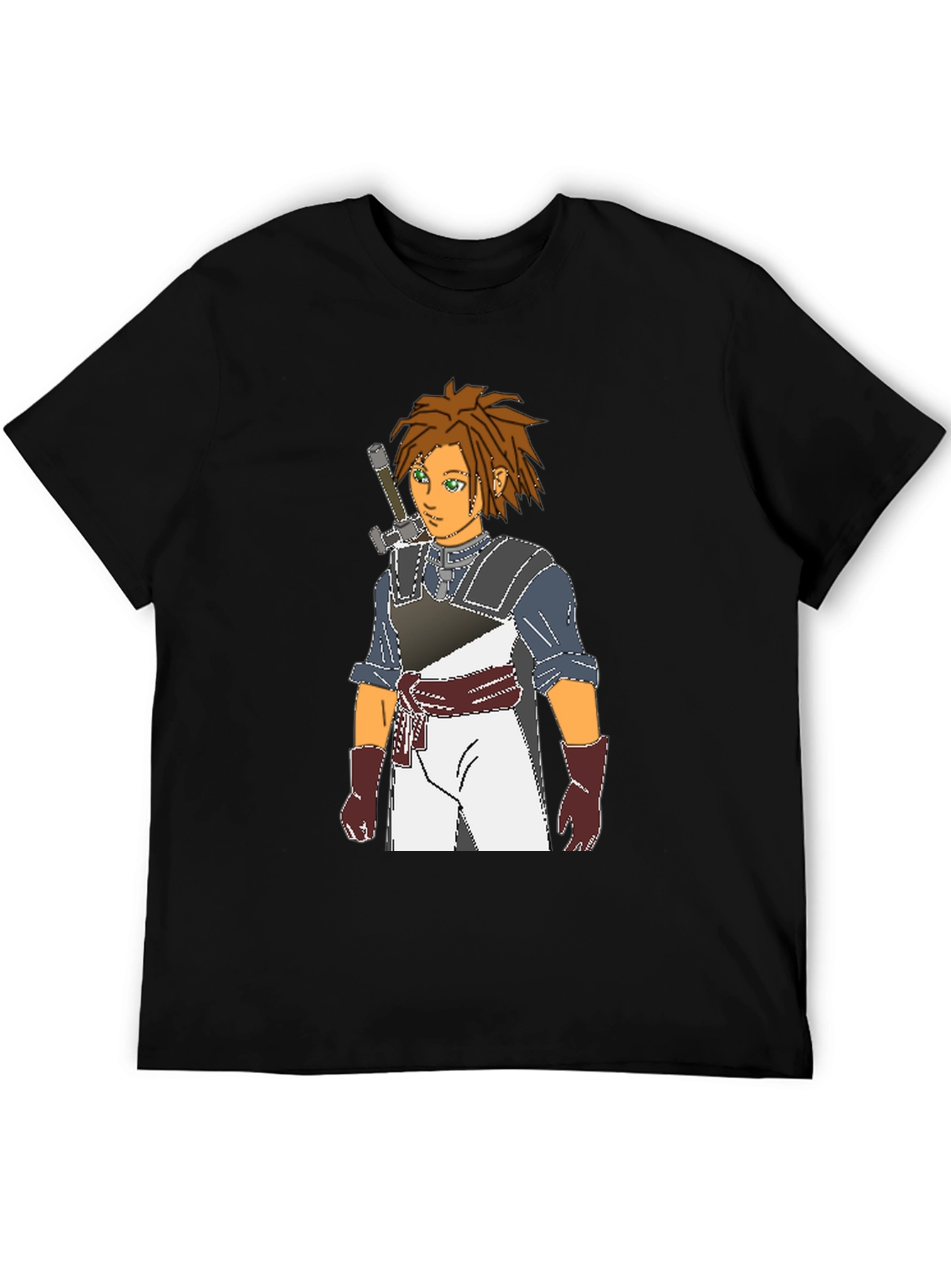 Anime Character Graphic Black T-Shirt