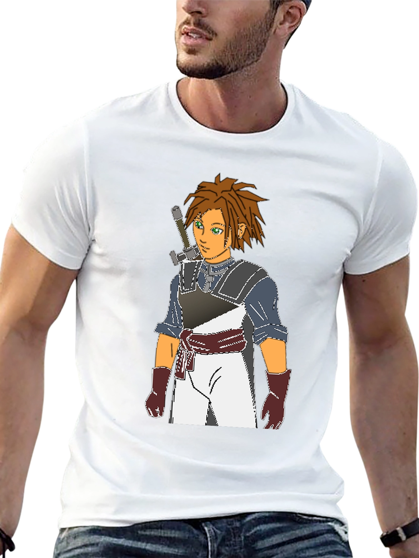 Anime Character Graphic Black T-Shirt