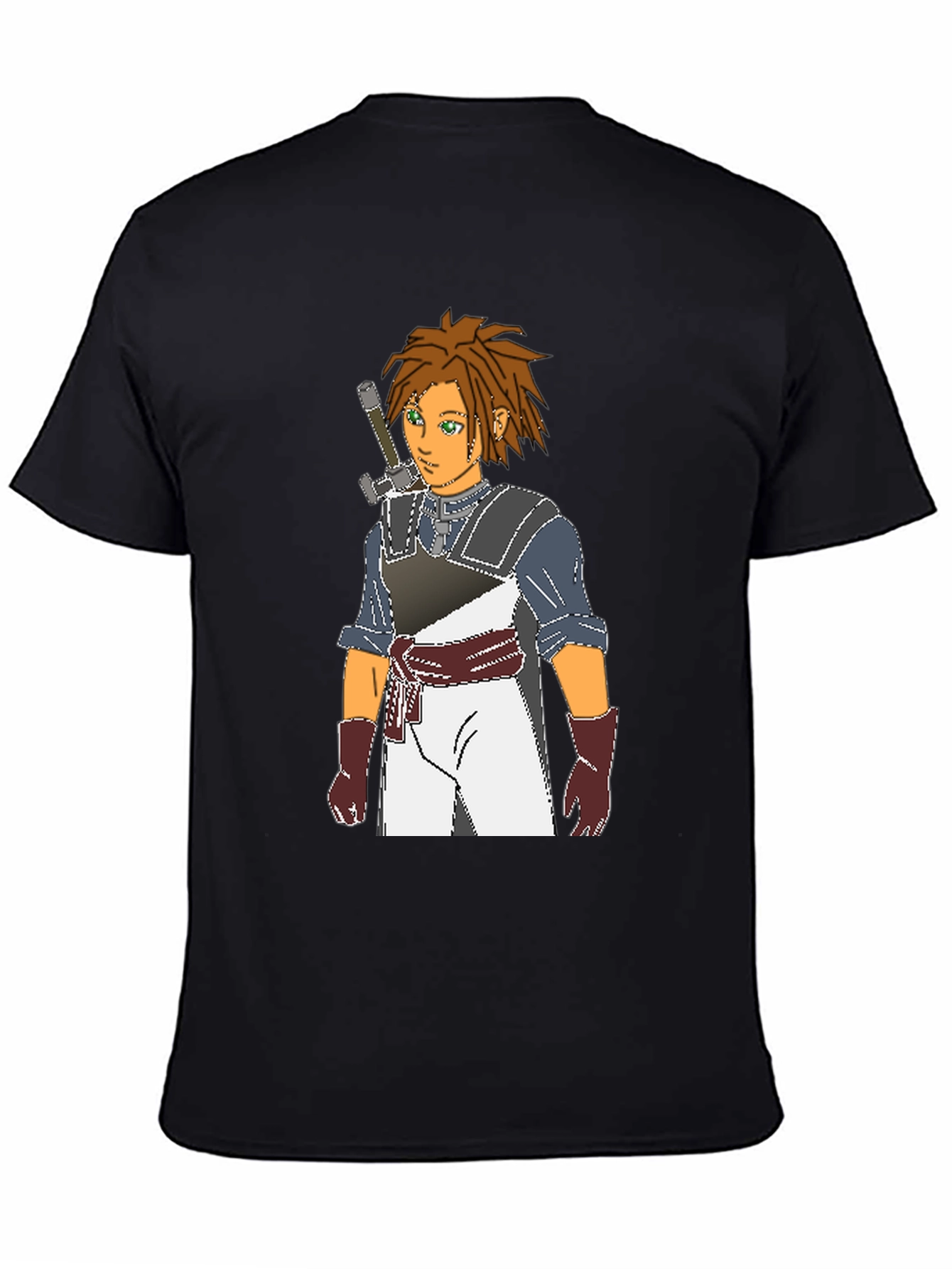 Anime Character Graphic Black T-Shirt