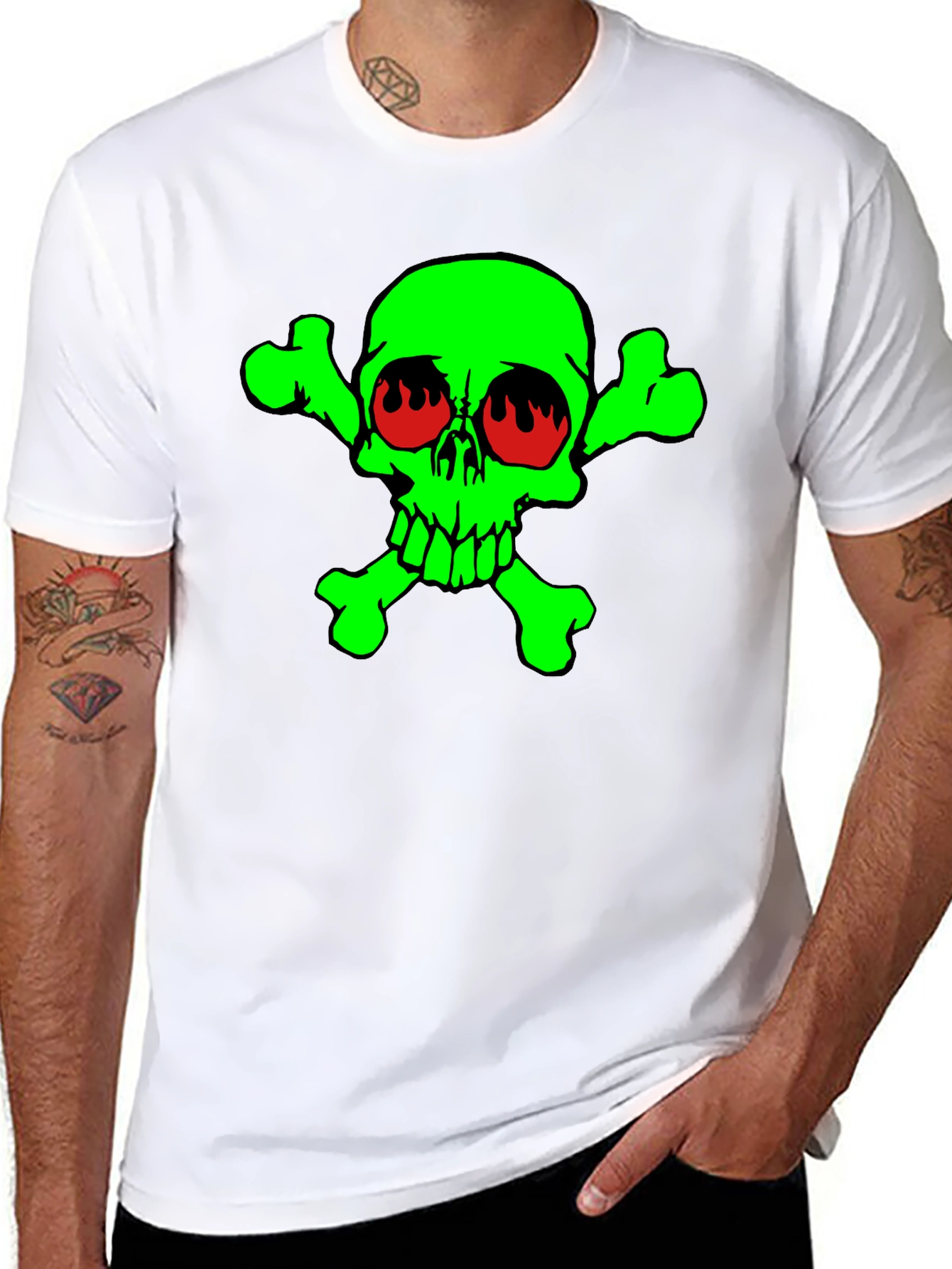 Toxic Skull Graphic T-Shirt