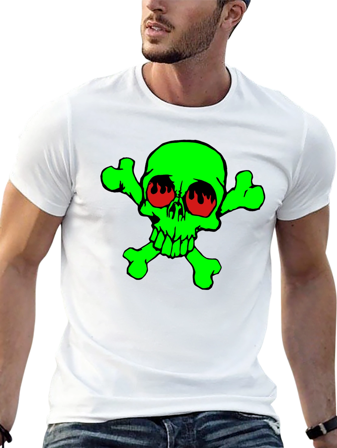 Toxic Skull Graphic T-Shirt