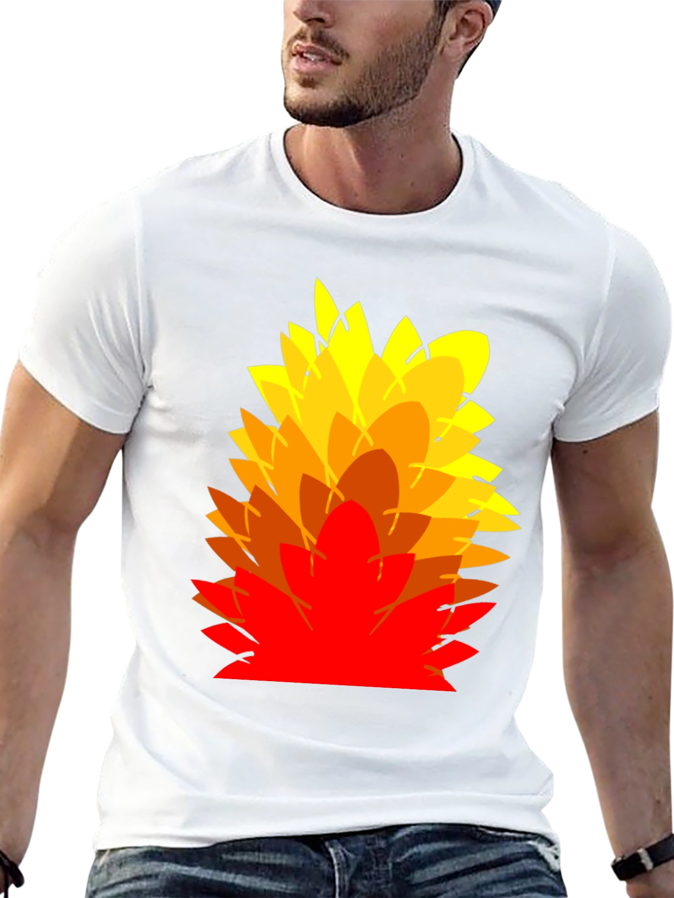 Abstract Floral Graphic Print T-Shirt