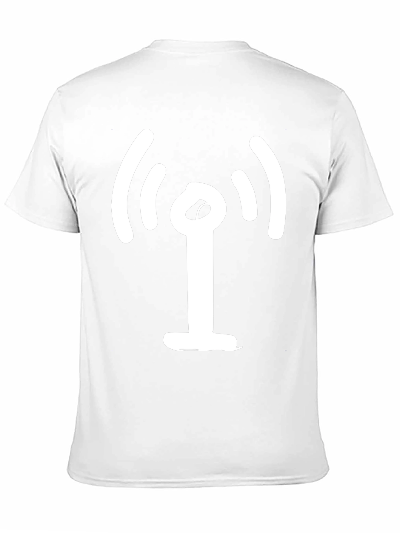 Black T-Shirt with WiFi Icon