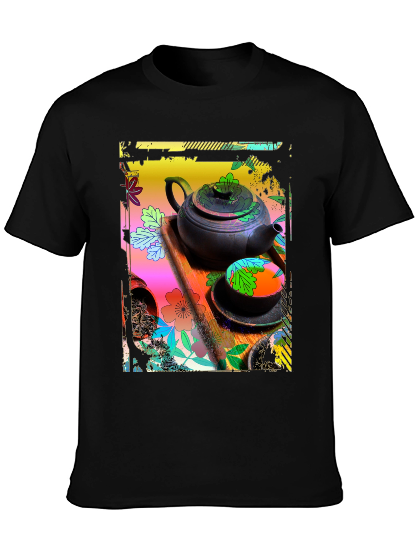 Artistic Tea Set Graphic Tee