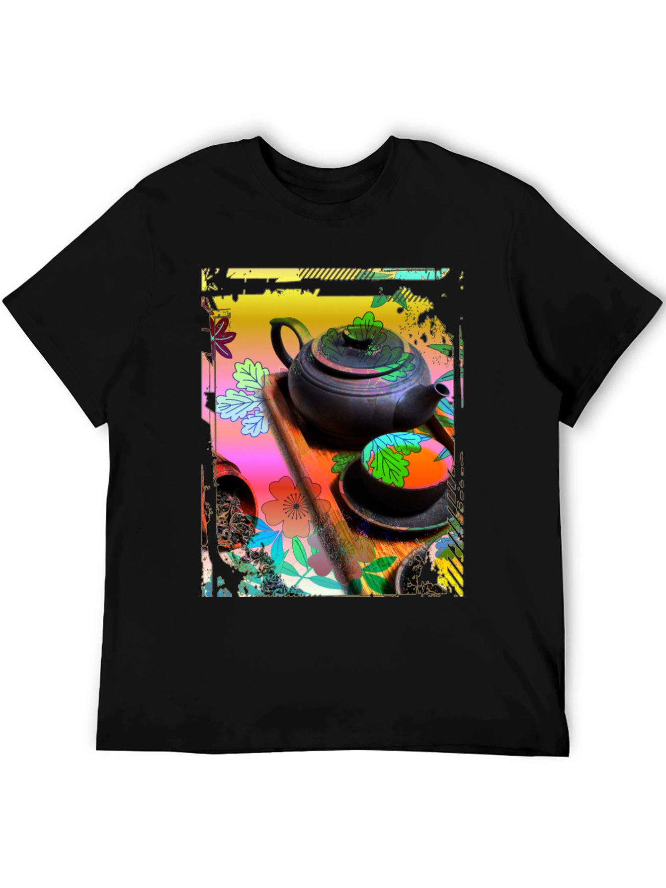 Artistic Tea Set Graphic Tee