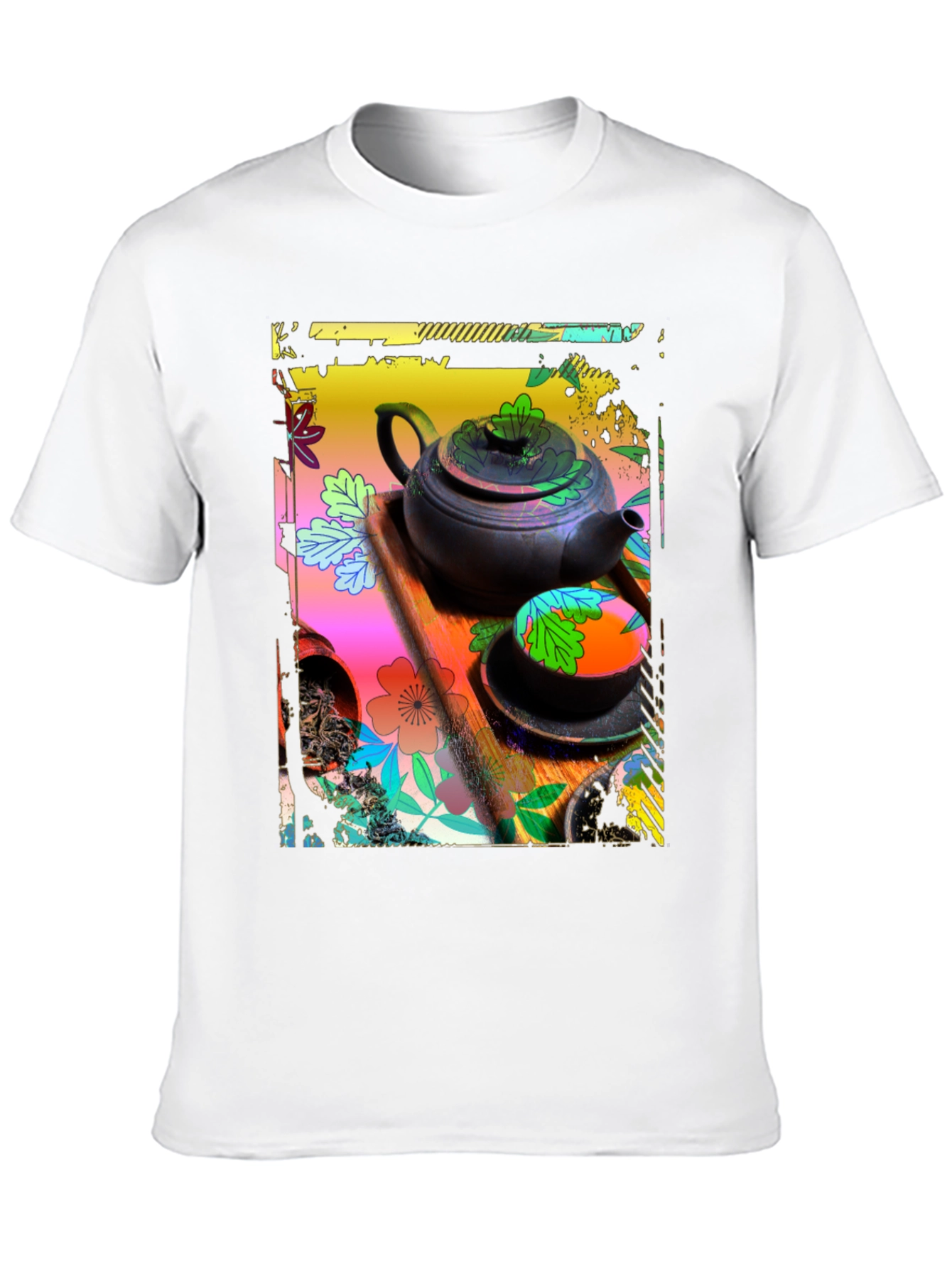 Artistic Tea Set Graphic Tee