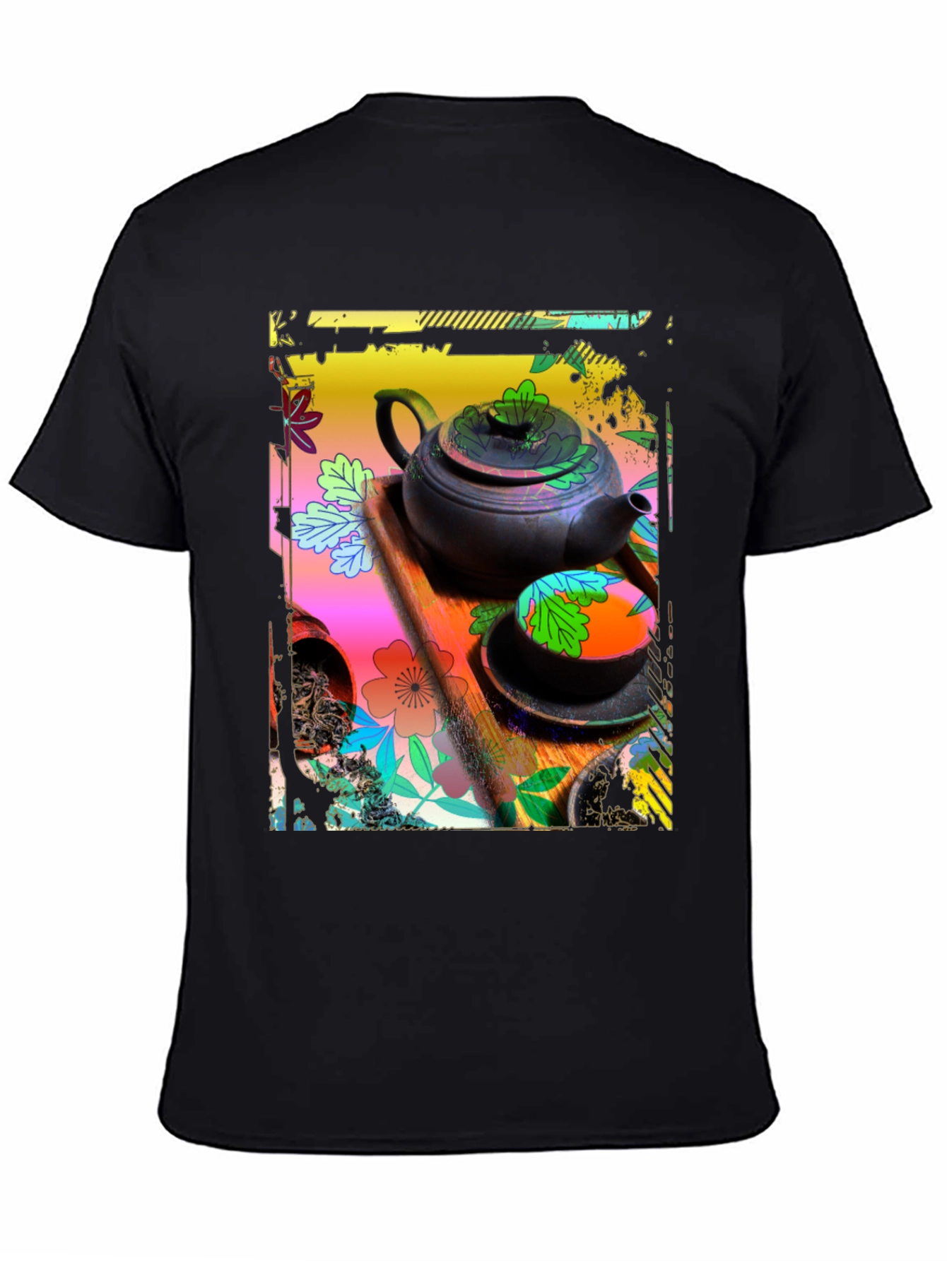 Artistic Tea Set Graphic Tee